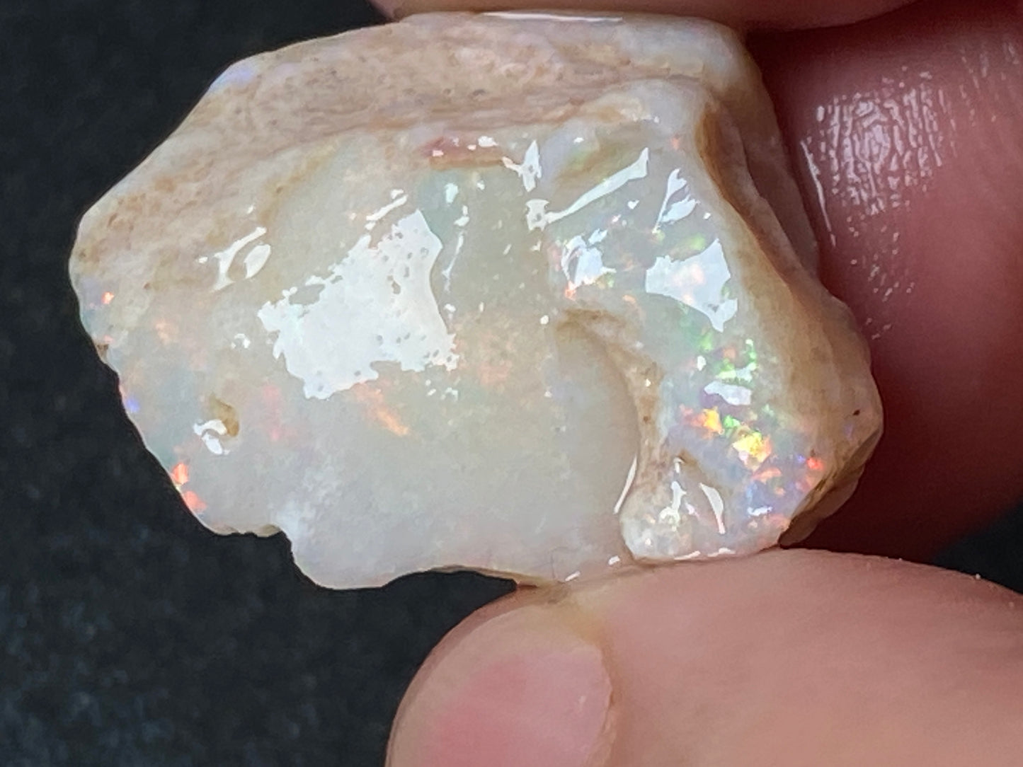 0.5oz Natural Australian Opal Parcel, 3 Big Stones Coober Pedy In The Rough