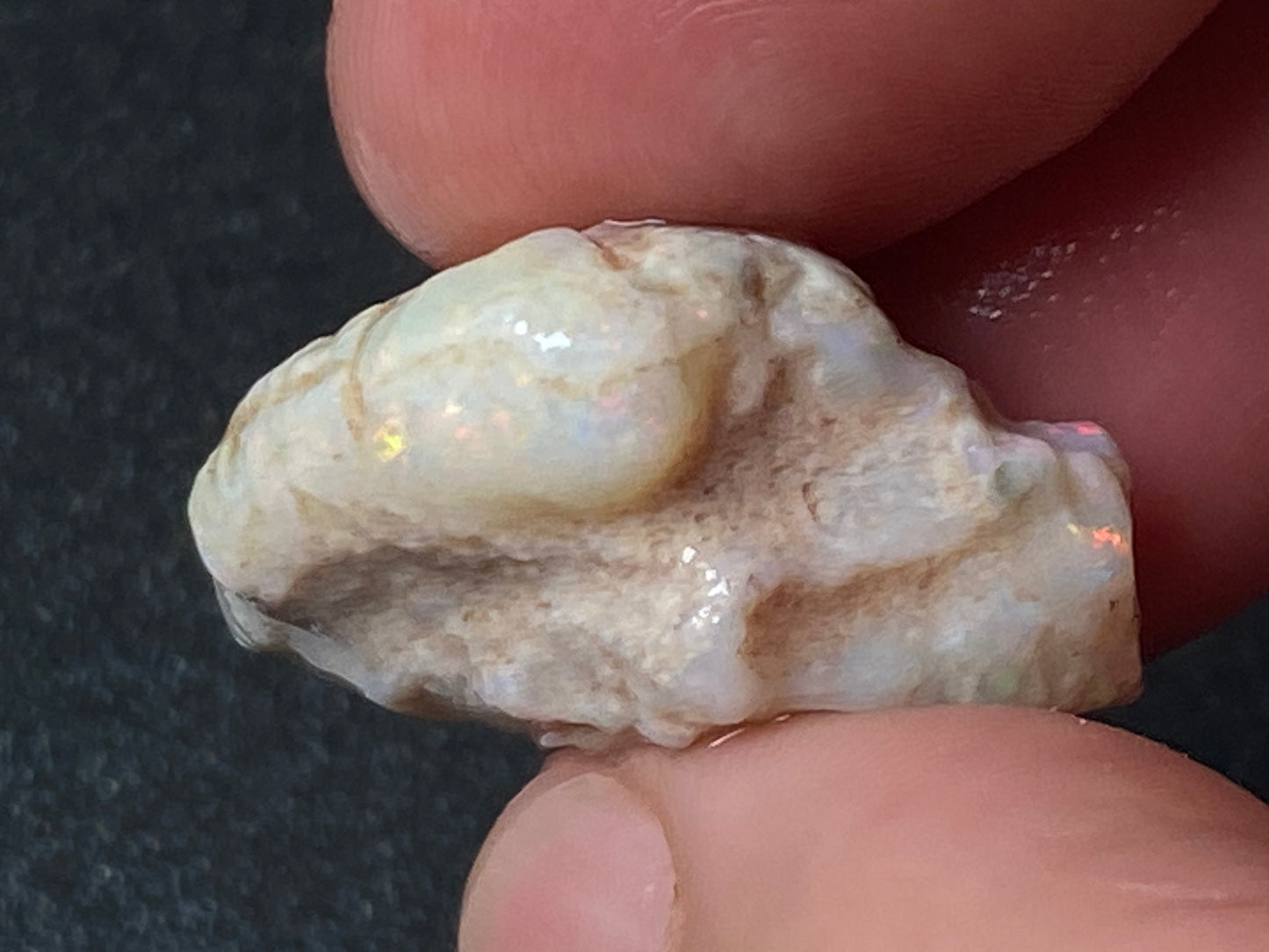 0.5oz Natural Australian Opal Parcel, 3 Big Stones Coober Pedy In The Rough