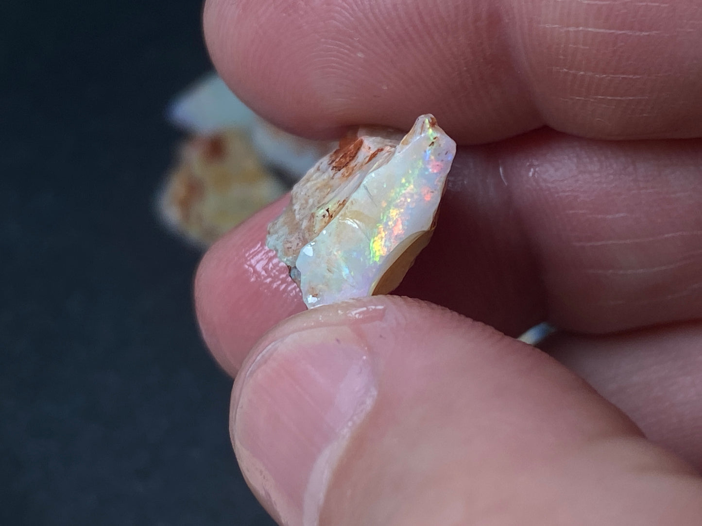 85 Carats or 0.6oz Natural Australian Opal Parcel, 9 Stones In The Rough, Coober Pedy, All Colours