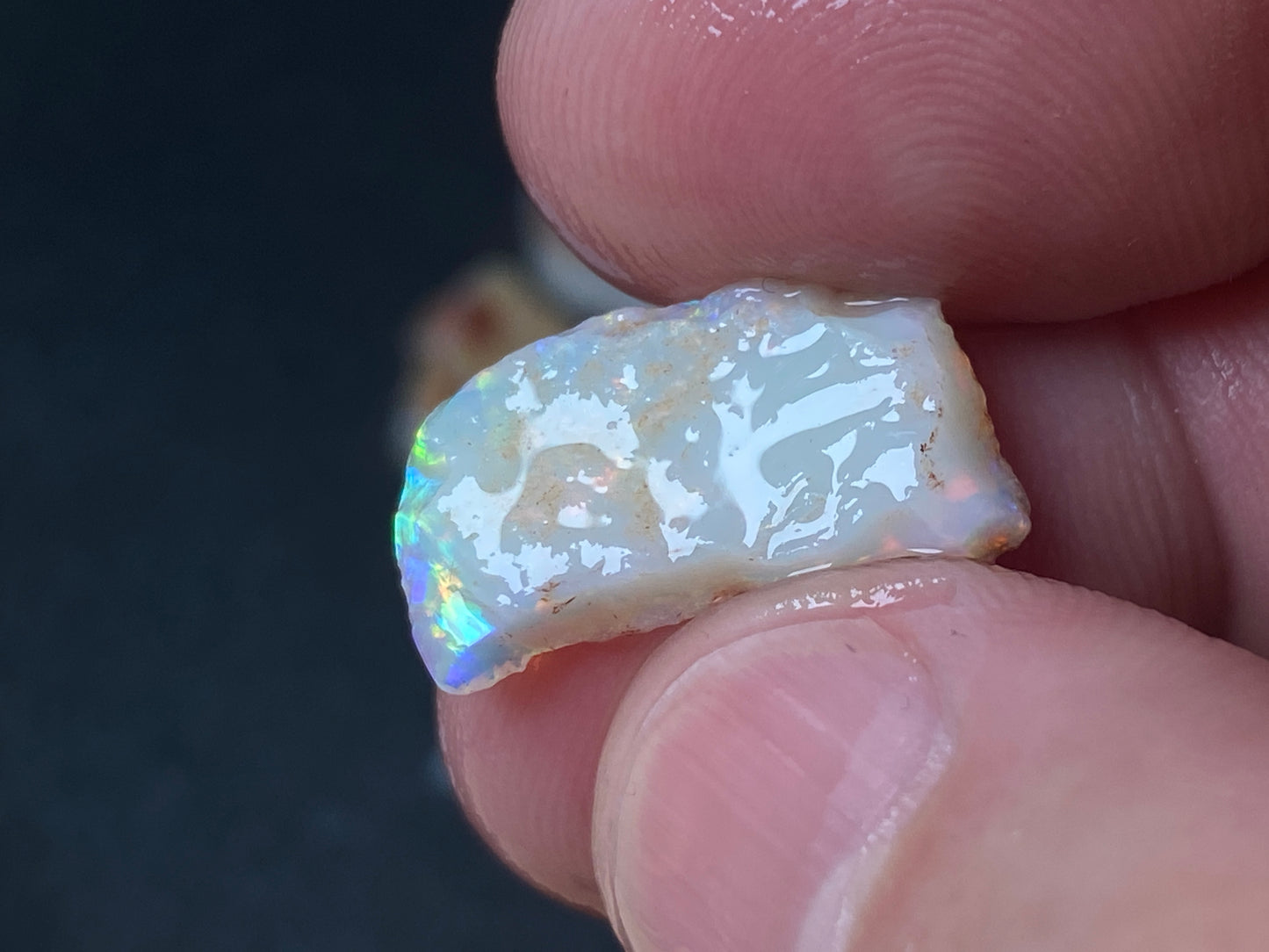 85 Carats or 0.6oz Natural Australian Opal Parcel, 9 Stones In The Rough, Coober Pedy, All Colours