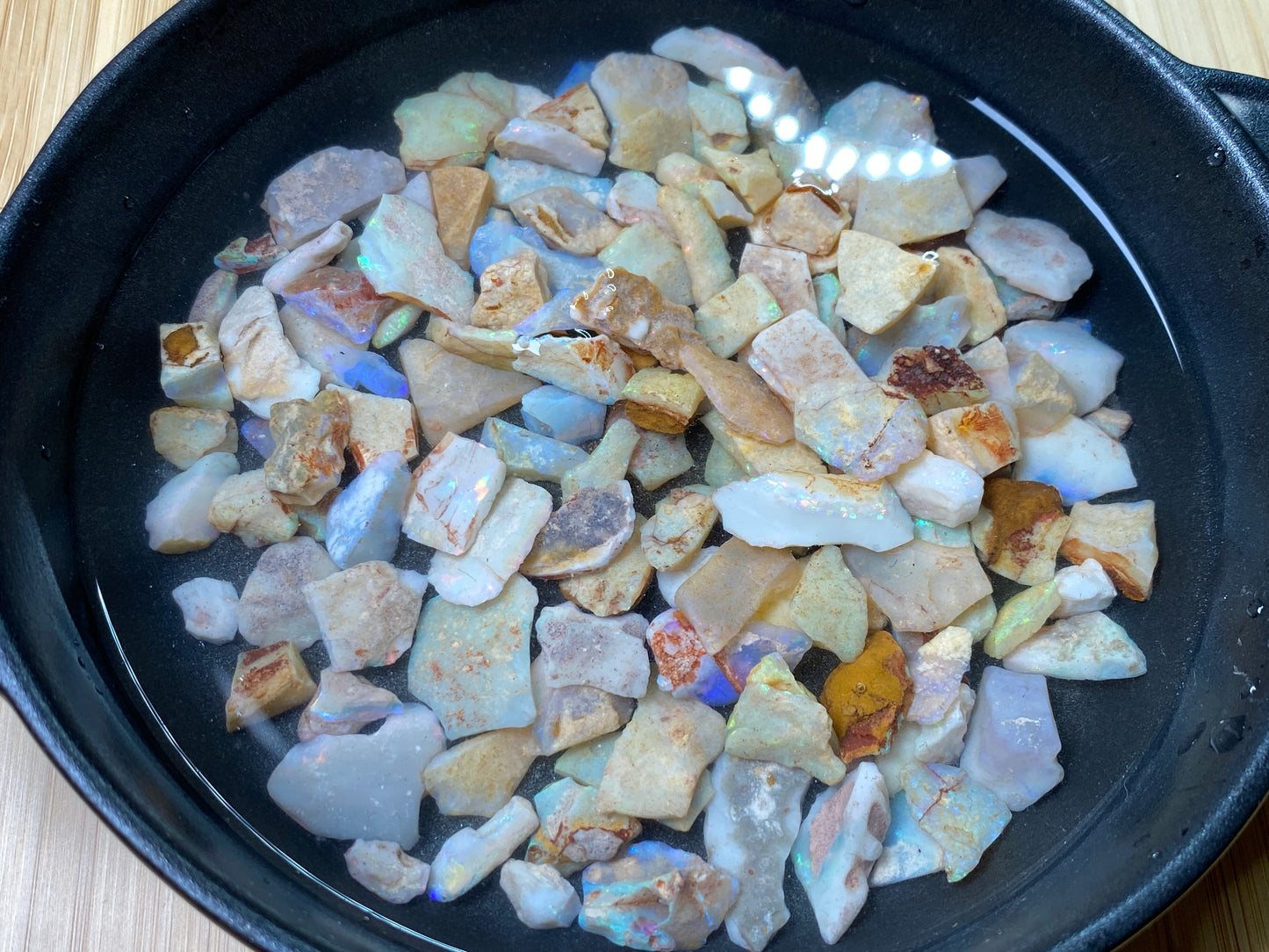 4oz Natural Australian Crystal and White Opal Parcel, Coober Pedy In The Rough