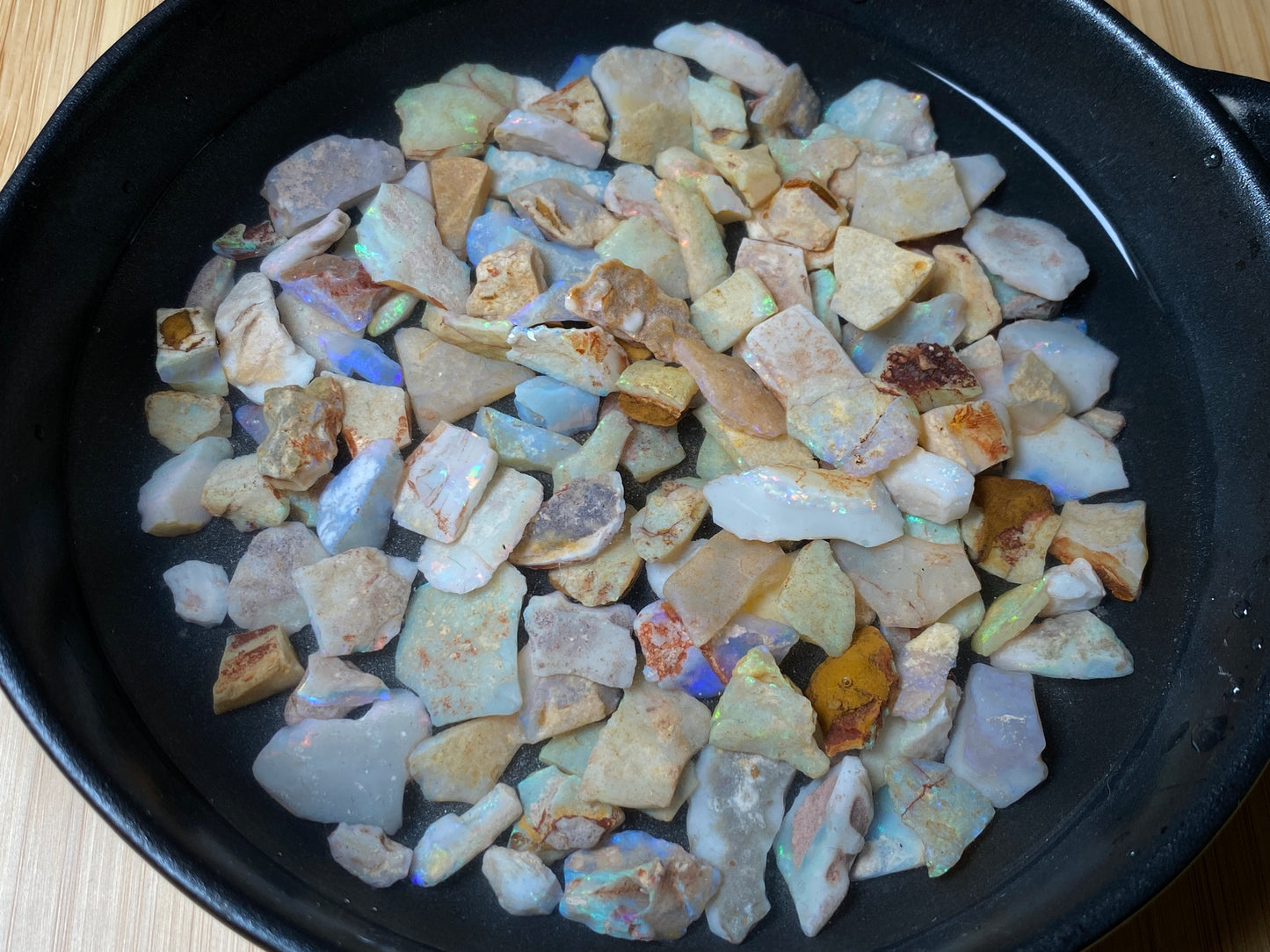 4oz Natural Australian Crystal and White Opal Parcel, Coober Pedy In The Rough