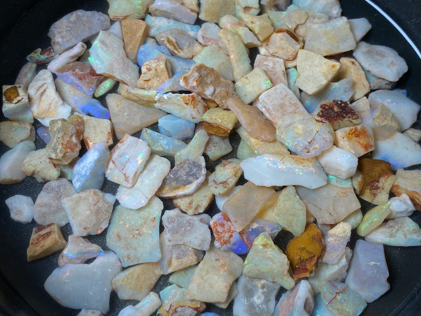 4oz Natural Australian Crystal and White Opal Parcel, Coober Pedy In The Rough