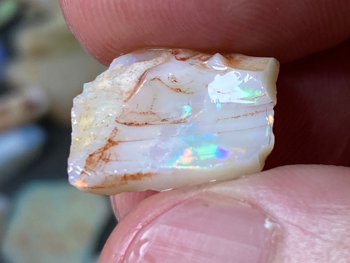 4oz Natural Australian Crystal and White Opal Parcel, Coober Pedy In The Rough