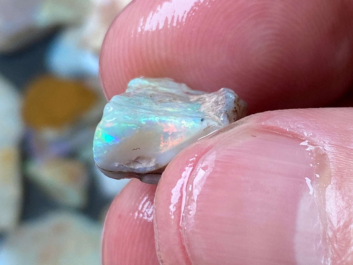 4oz Natural Australian Crystal and White Opal Parcel, Coober Pedy In The Rough