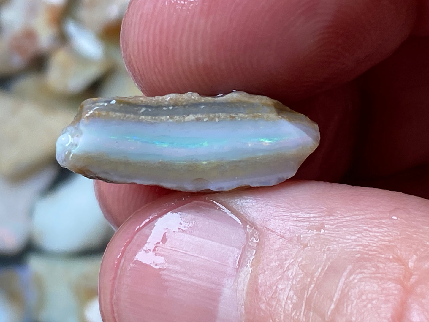 4oz Natural Australian Crystal and White Opal Parcel, Coober Pedy In The Rough