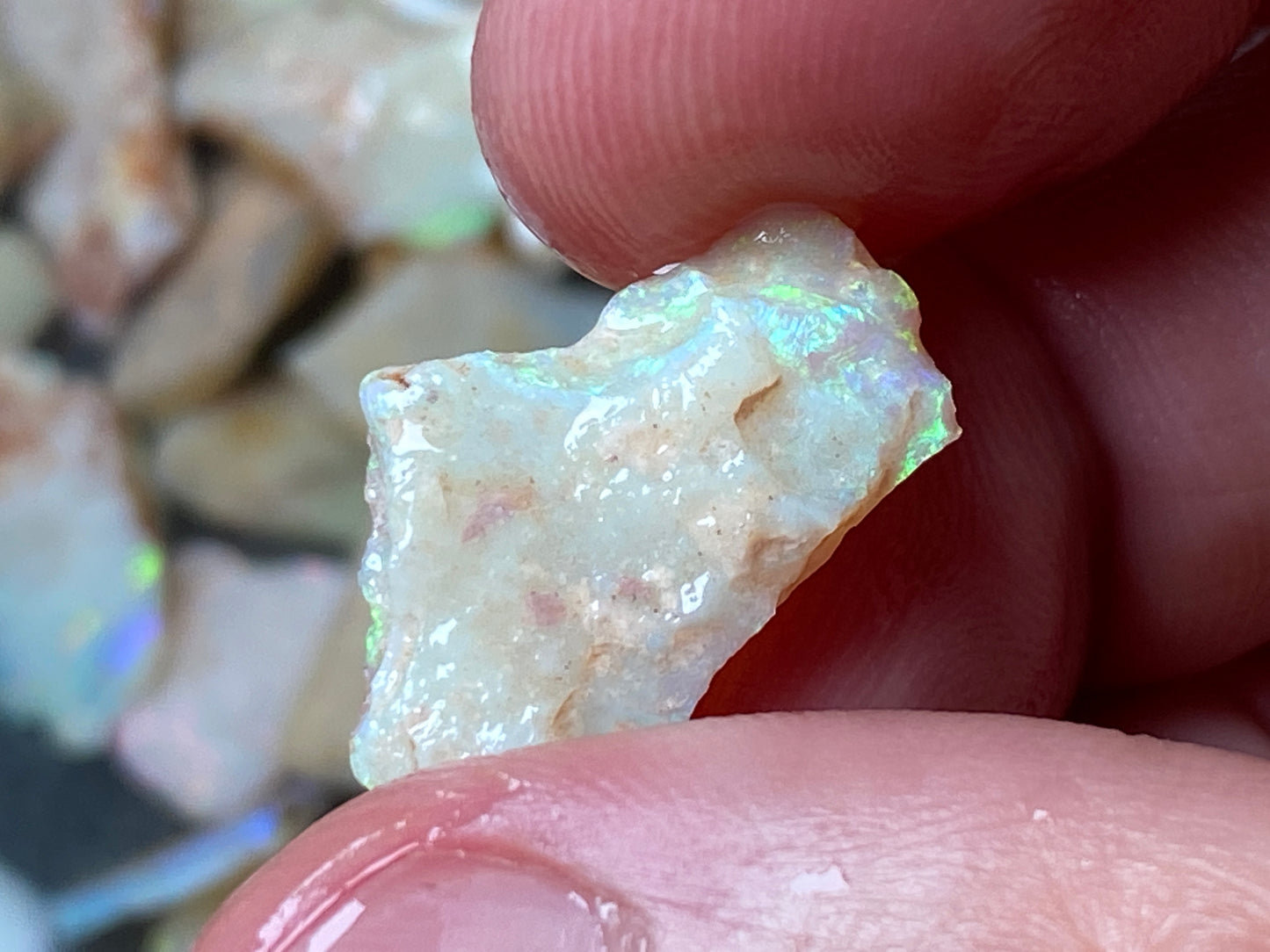 4oz Natural Australian Crystal and White Opal Parcel, Coober Pedy In The Rough