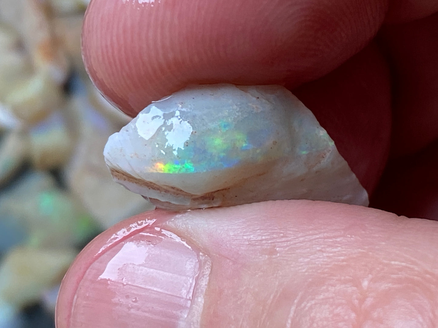 4oz Natural Australian Crystal and White Opal Parcel, Coober Pedy In The Rough