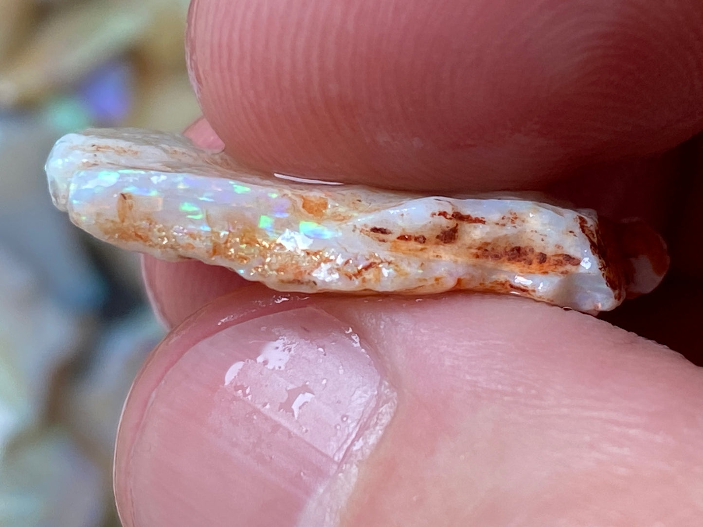 4oz Natural Australian Crystal and White Opal Parcel, Coober Pedy In The Rough