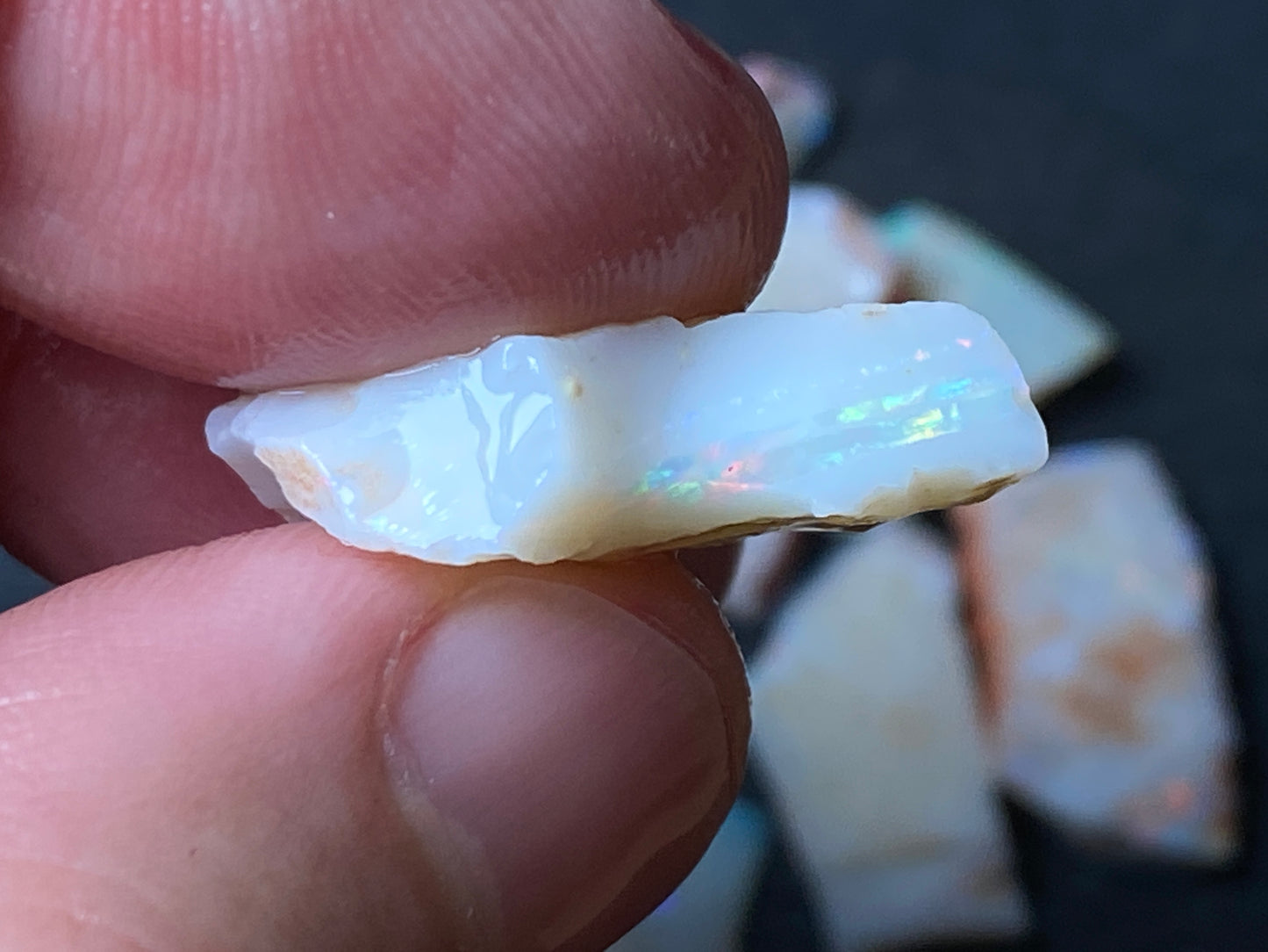 80 Carats or 0.5oz, Natural Australian Opal Parcel, 9 Stones, In The Rough, Coober Pedy