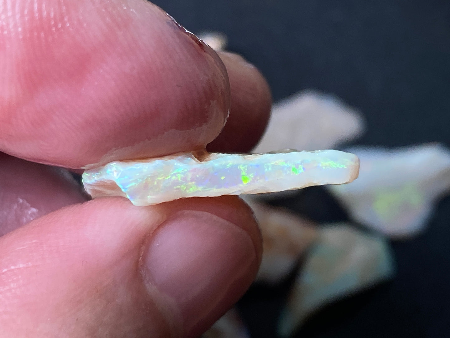 90 Carats or 0.6oz Natural Australian Opal Parcel, 10 Stones In The Rough, Coober Pedy, All Colours