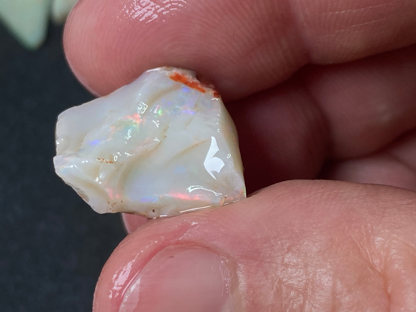 90 Carats or 0.6oz Natural Australian Opal Parcel, 10 Stones In The Rough, Coober Pedy, All Colours