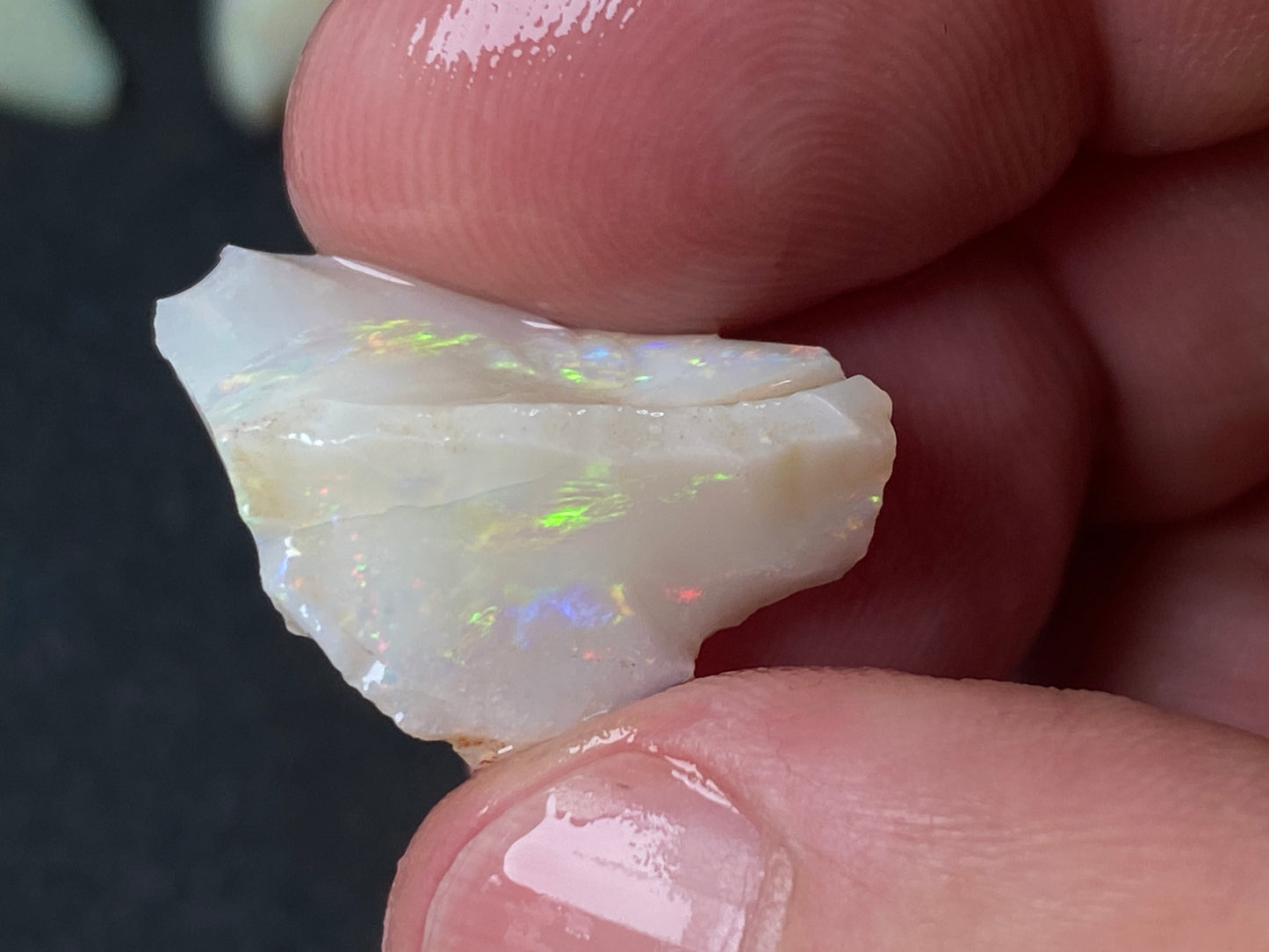 90 Carats or 0.6oz Natural Australian Opal Parcel, 10 Stones In The Rough, Coober Pedy, All Colours