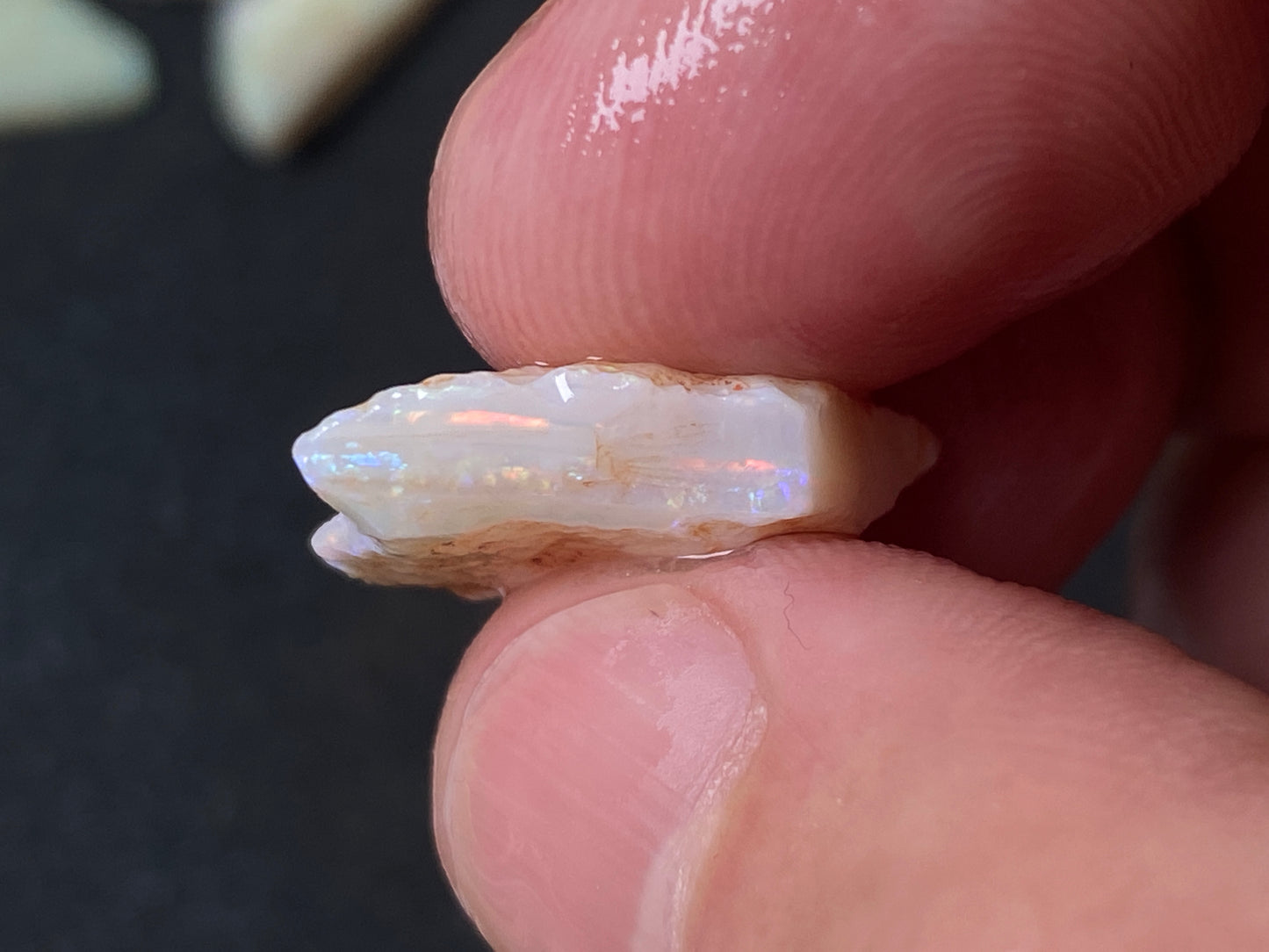 90 Carats or 0.6oz Natural Australian Opal Parcel, 10 Stones In The Rough, Coober Pedy, All Colours