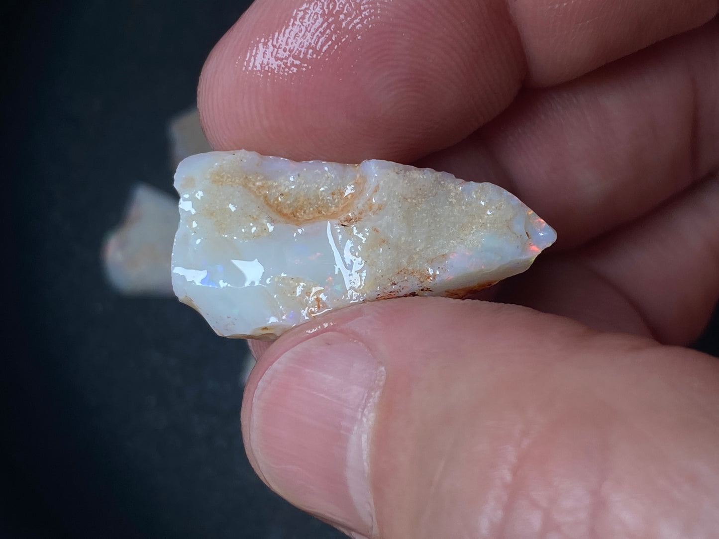 90 Carats or 0.6oz Natural Australian Opal Parcel, 10 Stones In The Rough, Coober Pedy