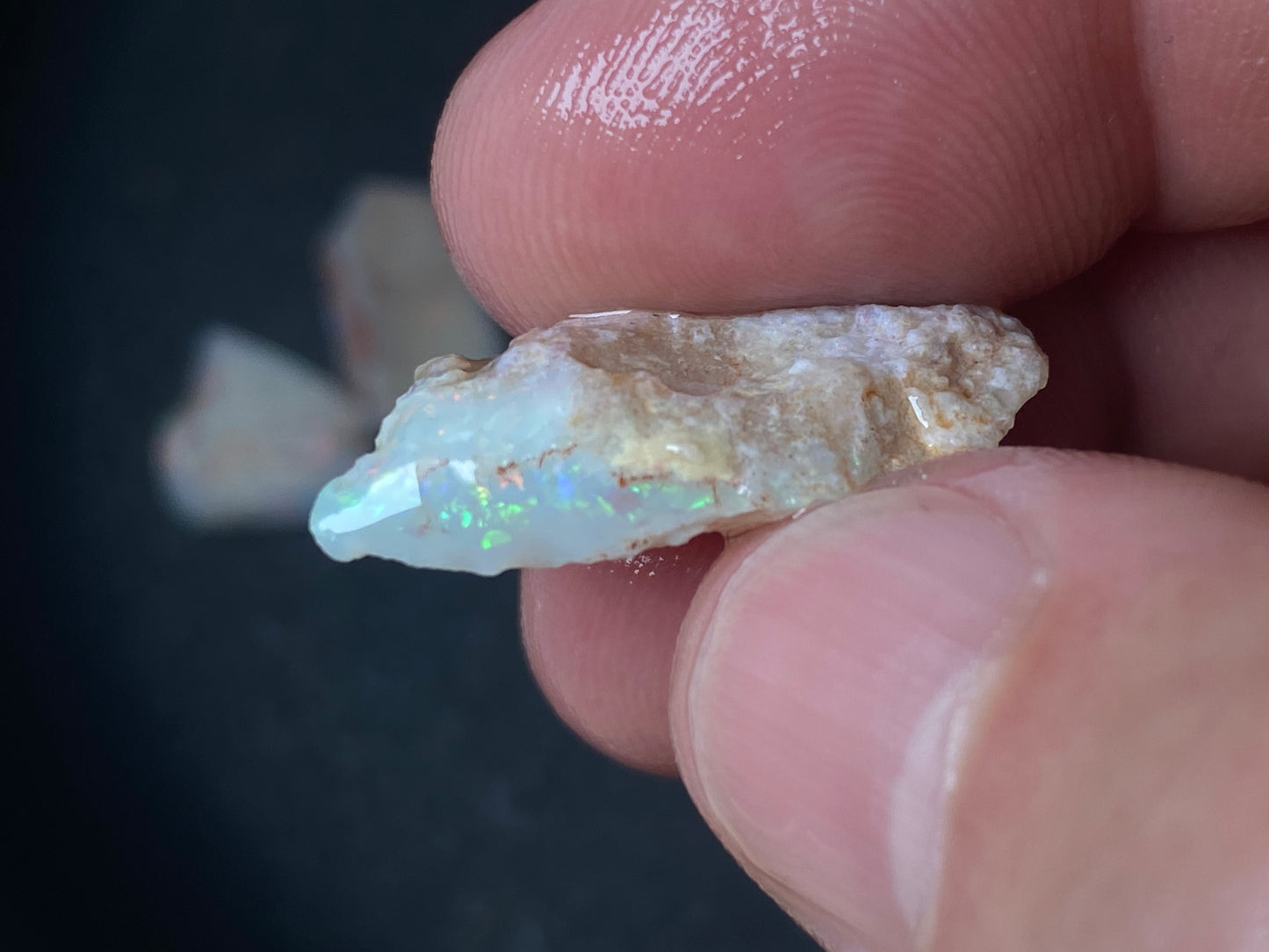 90 Carats or 0.6oz Natural Australian Opal Parcel, 10 Stones In The Rough, Coober Pedy