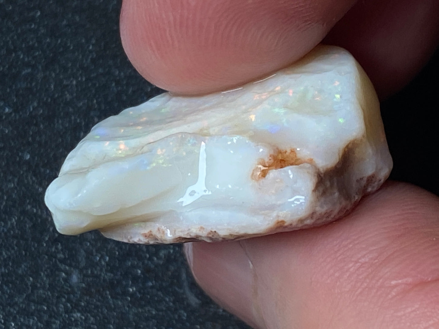 36 Carats, Natural Australian Opal Stone, White Opal In The Rough, Coober Pedy