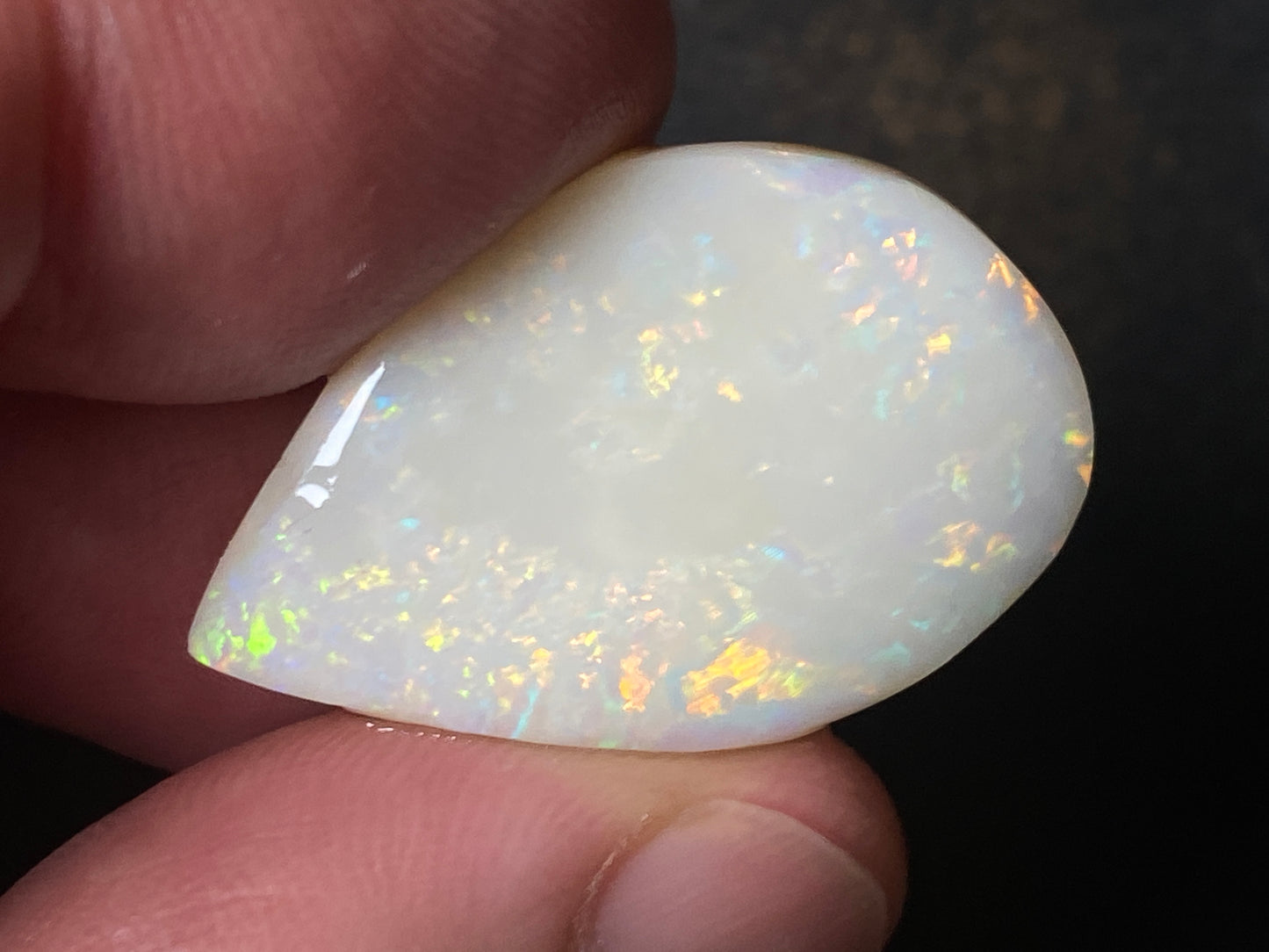 33 Carats Natural Australian Opal Parcel, Two Large Stones, Rough / Rubs, Coober Pedy White