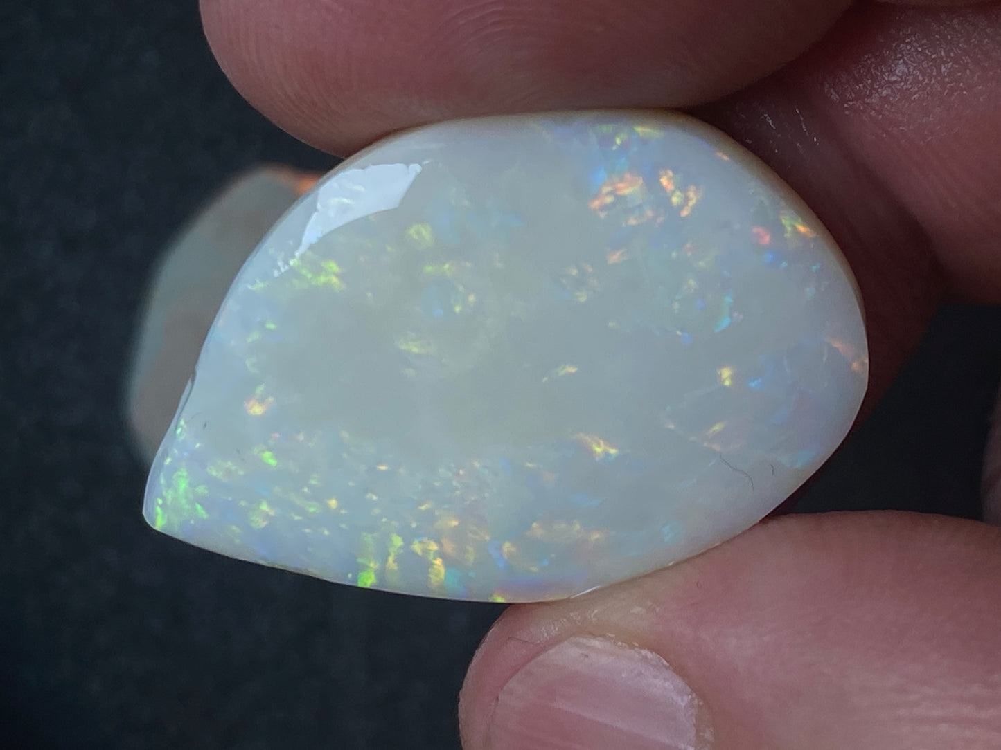 33 Carats Natural Australian Opal Parcel, Two Large Stones, Rough / Rubs, Coober Pedy White