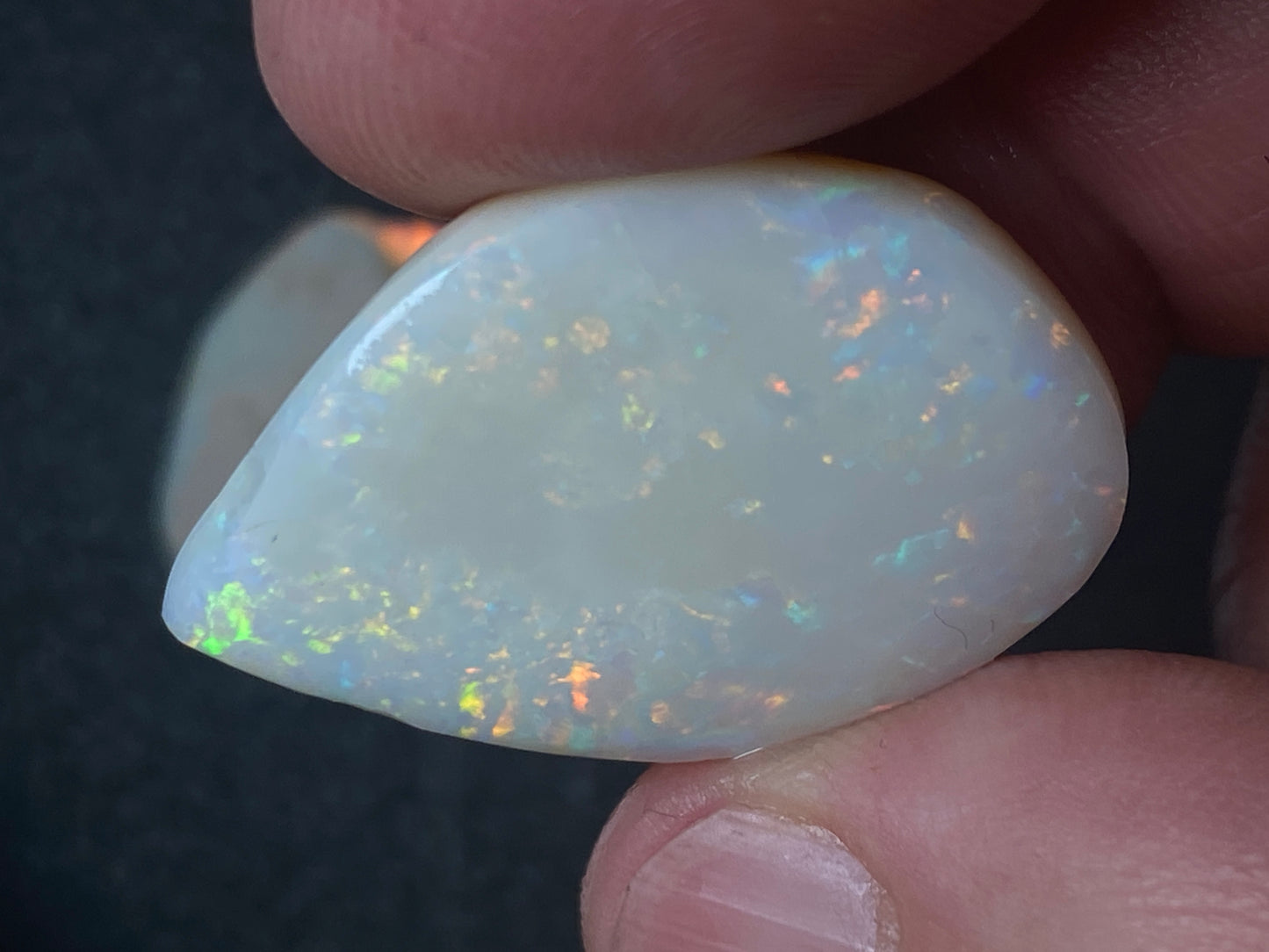 33 Carats Natural Australian Opal Parcel, Two Large Stones, Rough / Rubs, Coober Pedy White