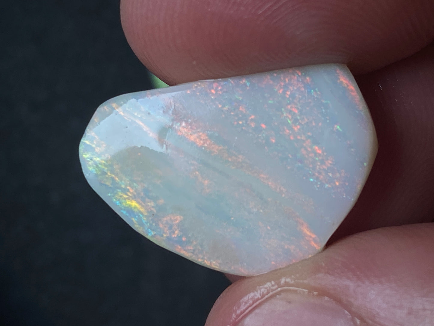 33 Carats Natural Australian Opal Parcel, Two Large Stones, Rough / Rubs, Coober Pedy White