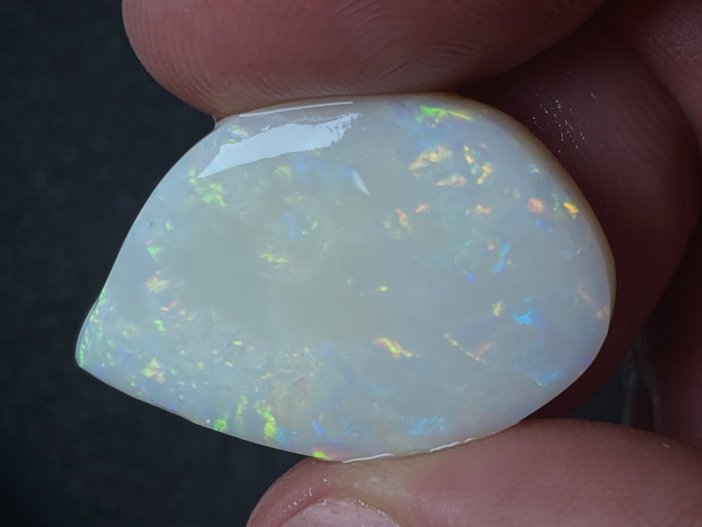 33 Carats Natural Australian Opal Parcel, Two Large Stones, Rough / Rubs, Coober Pedy White