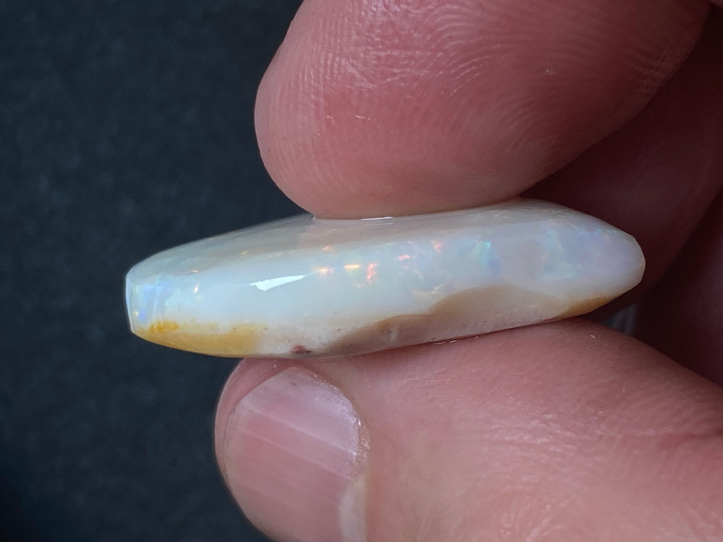 33 Carats Natural Australian Opal Parcel, Two Large Stones, Rough / Rubs, Coober Pedy White