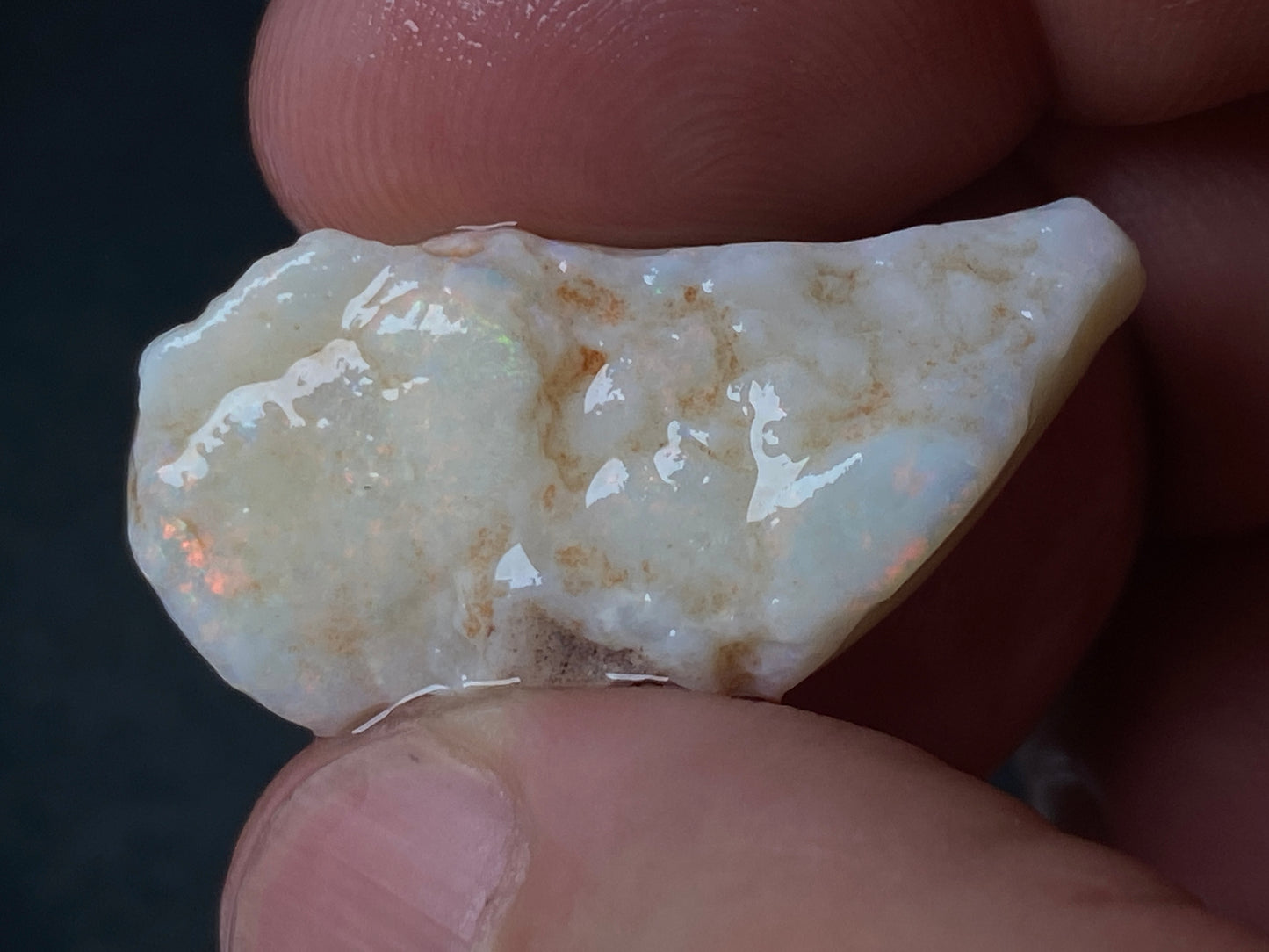 1oz Natural Australian Opal Parcel, 6 Large Stones, Coober Pedy In The Rough