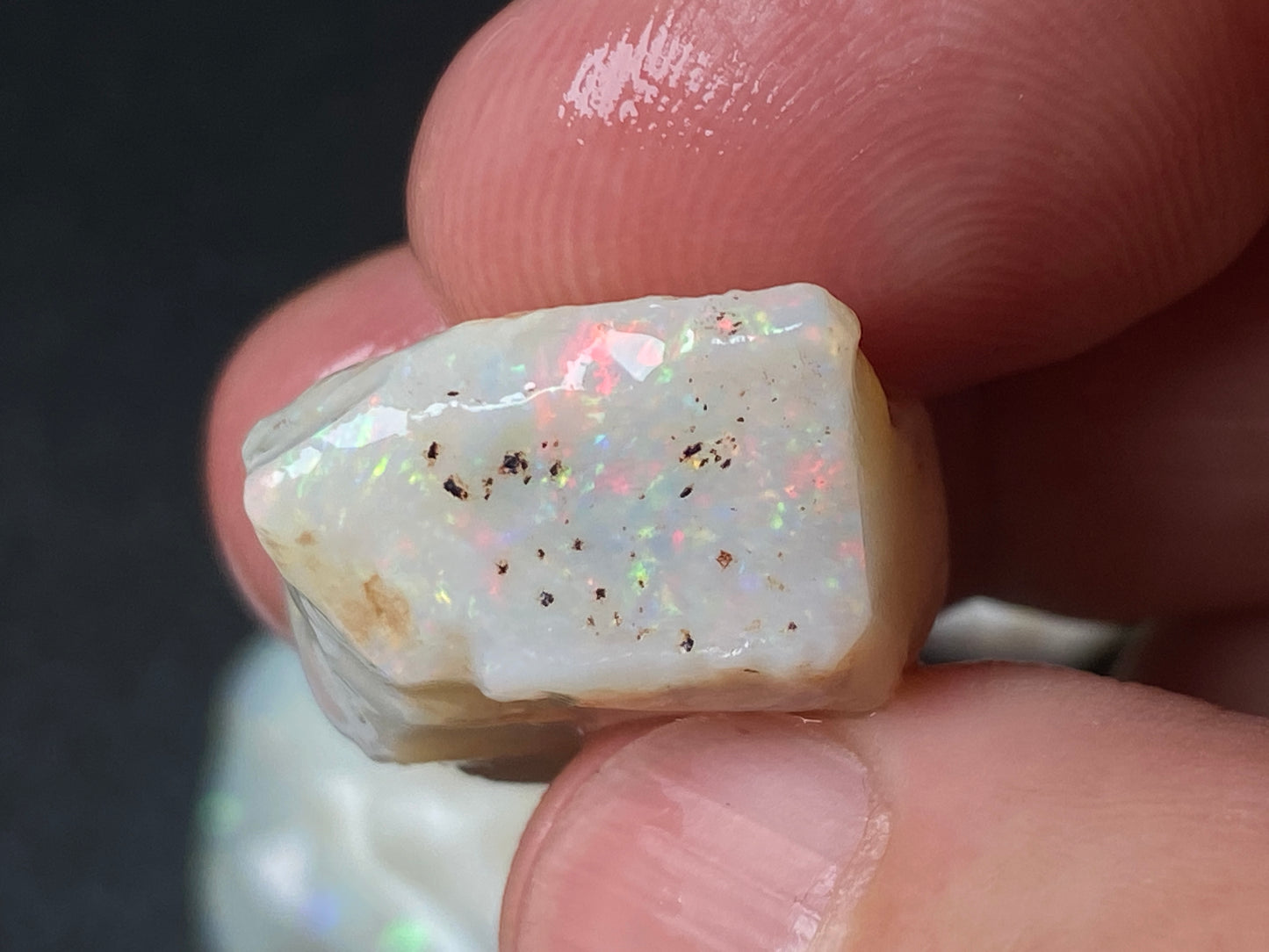 1oz Natural Australian Opal Parcel, 6 Large Stones, Coober Pedy In The Rough