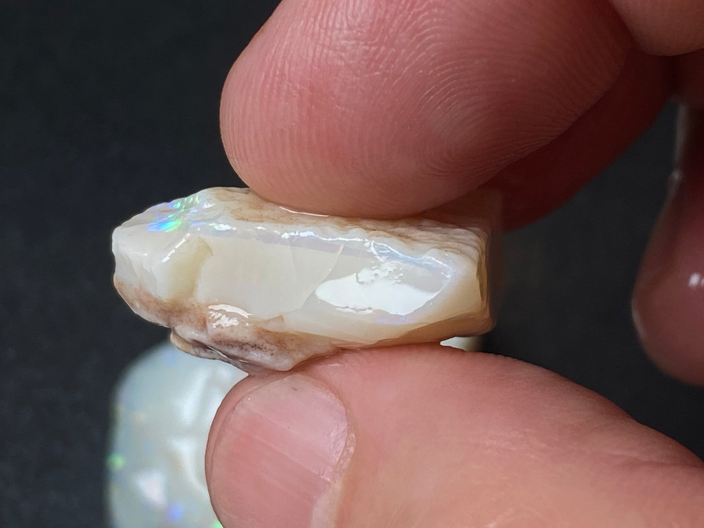 1oz Natural Australian Opal Parcel, 6 Large Stones, Coober Pedy In The Rough