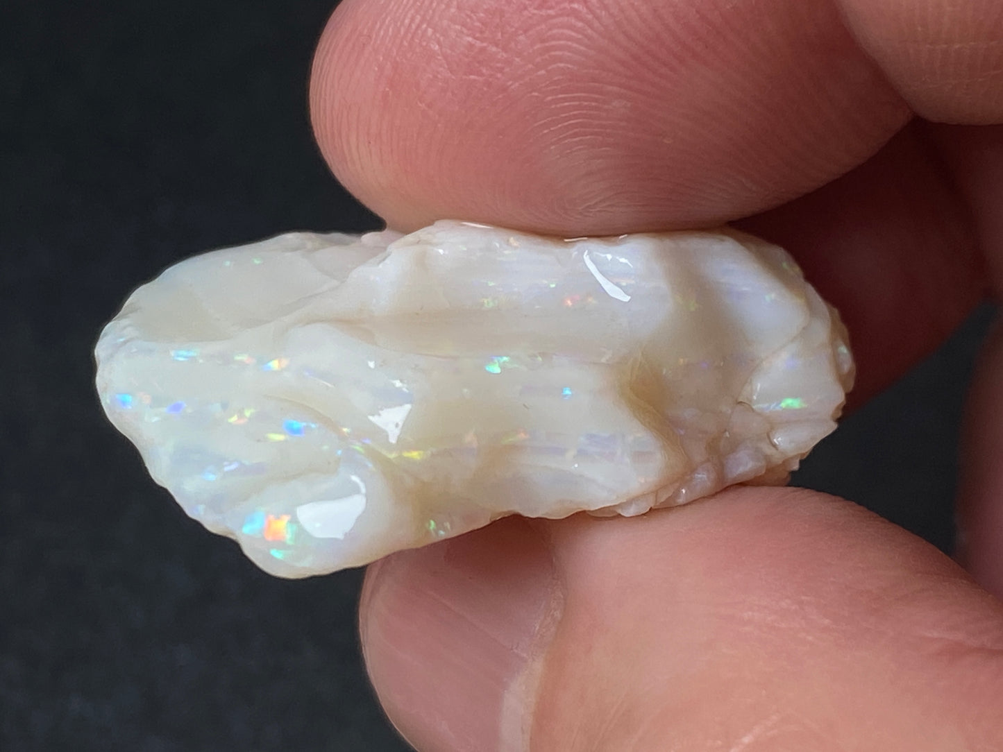 1oz Natural Australian Opal Parcel, 6 Large Stones, Coober Pedy In The Rough