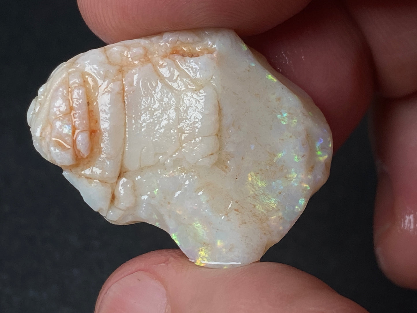 1oz Natural Australian Opal Parcel, 6 Large Stones, Coober Pedy In The Rough