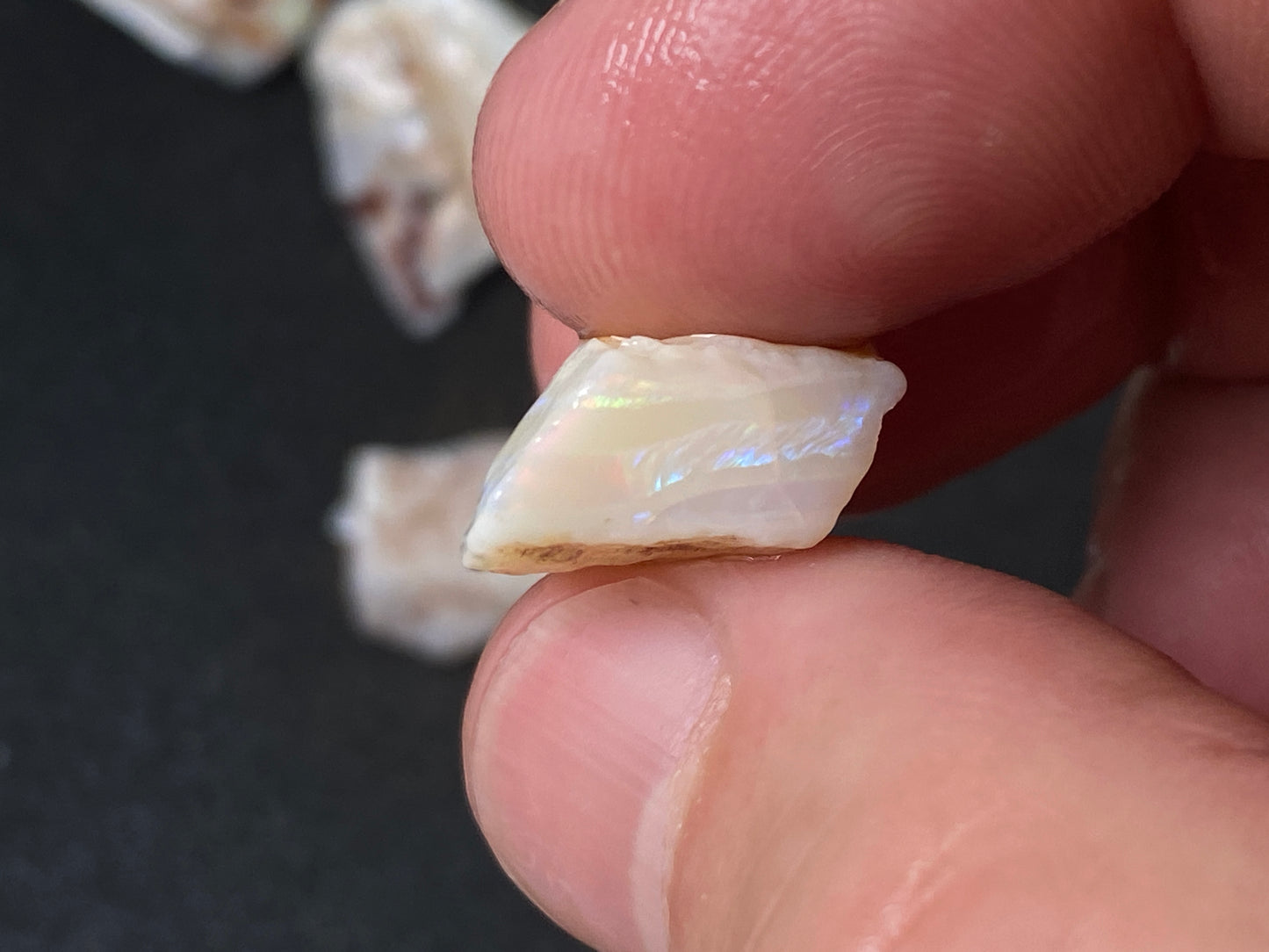 1oz Natural Australian Opal Parcel, White Coober Pedy In The Rough