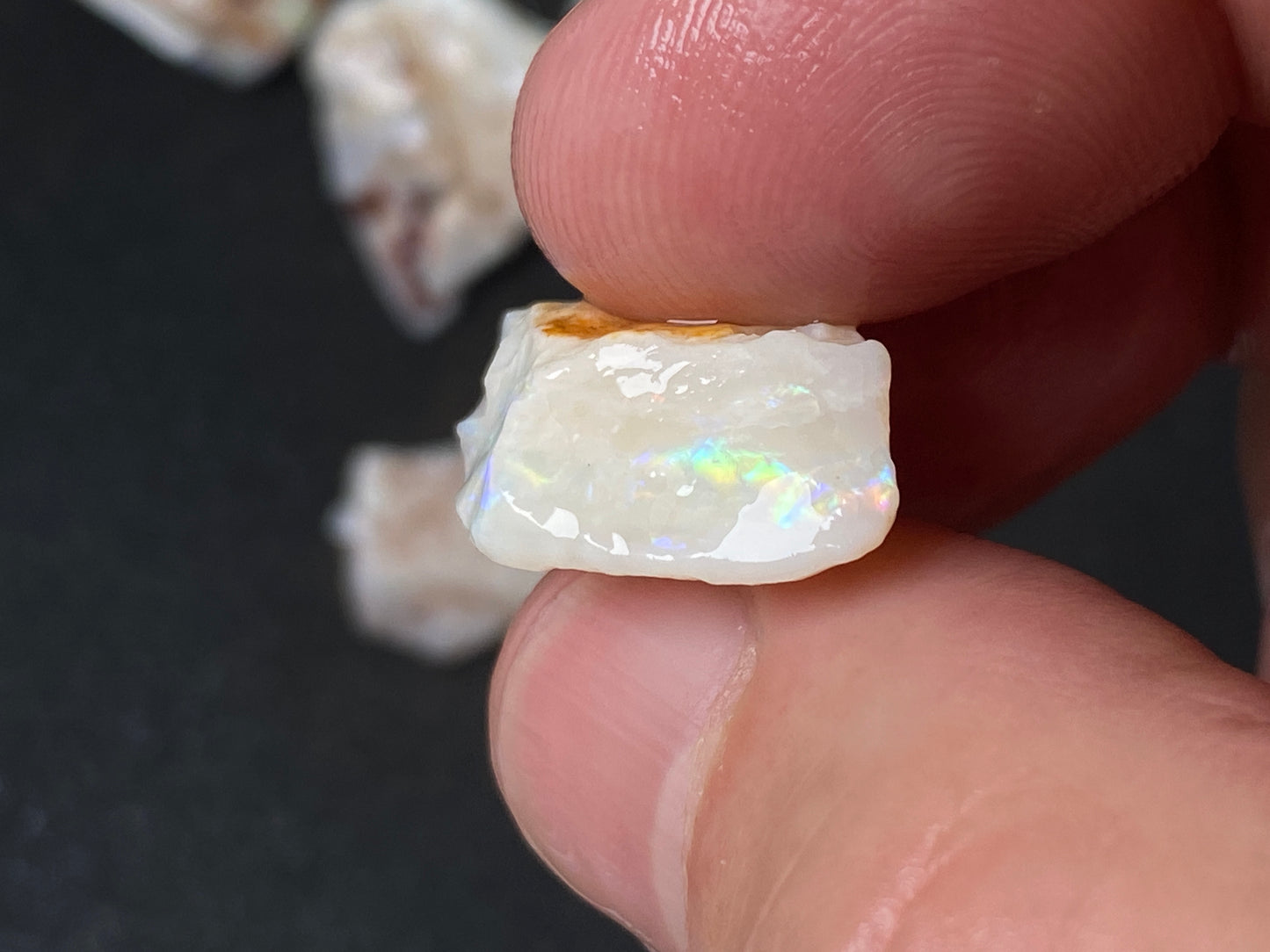 1oz Natural Australian Opal Parcel, White Coober Pedy In The Rough