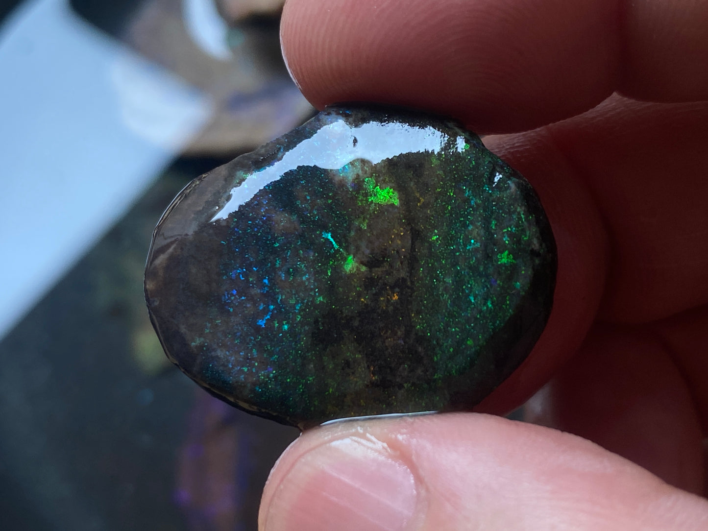 2.7oz Andamooka Matrix Opal Parcel, In The Rough, Test Treated, Beautiful Colours