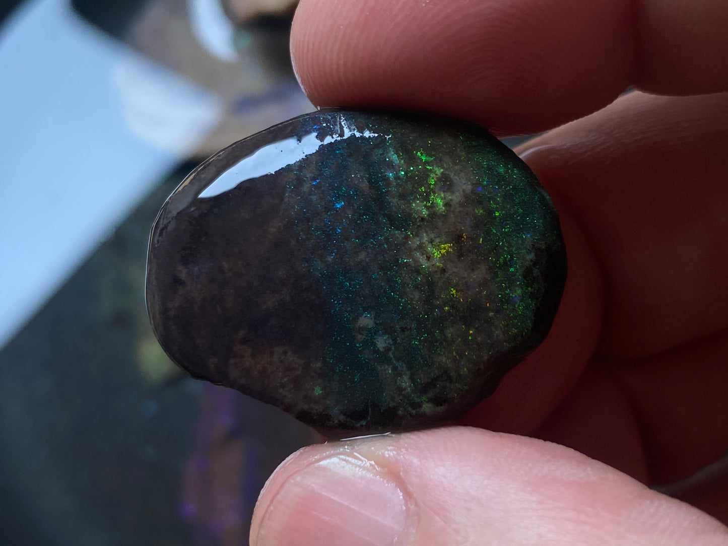 2.7oz Andamooka Matrix Opal Parcel, In The Rough, Test Treated, Beautiful Colours