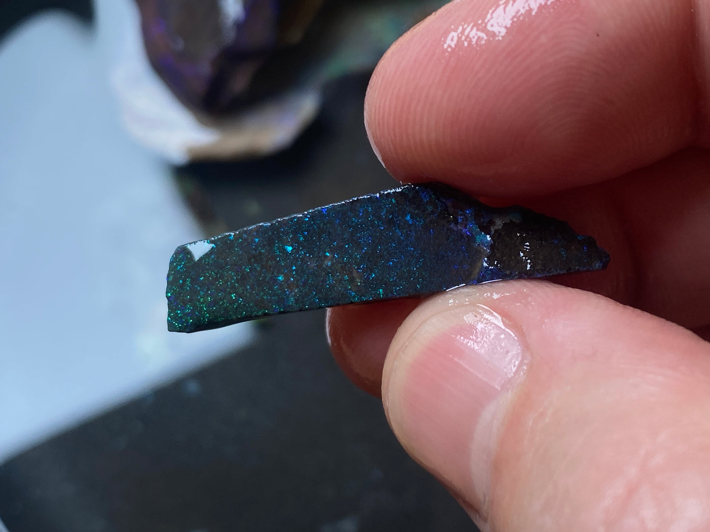 2.7oz Andamooka Matrix Opal Parcel, In The Rough, Test Treated, Beautiful Colours