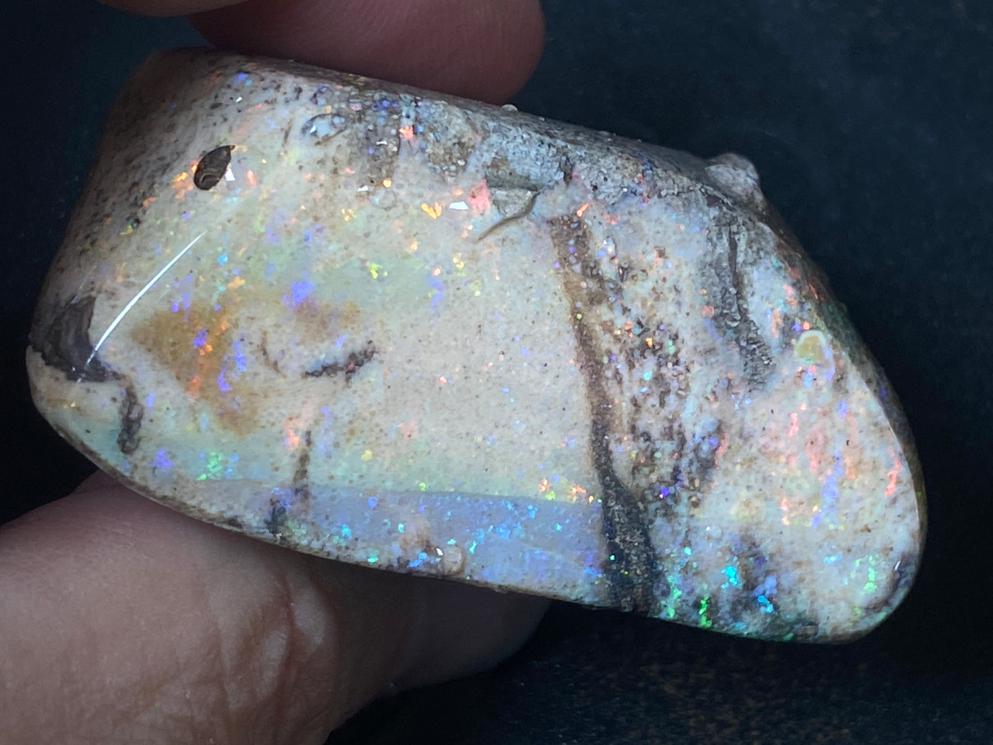 2oz Anadamooka Matrix Opal, Treated, Rough, Rub, Stunning Big Stone