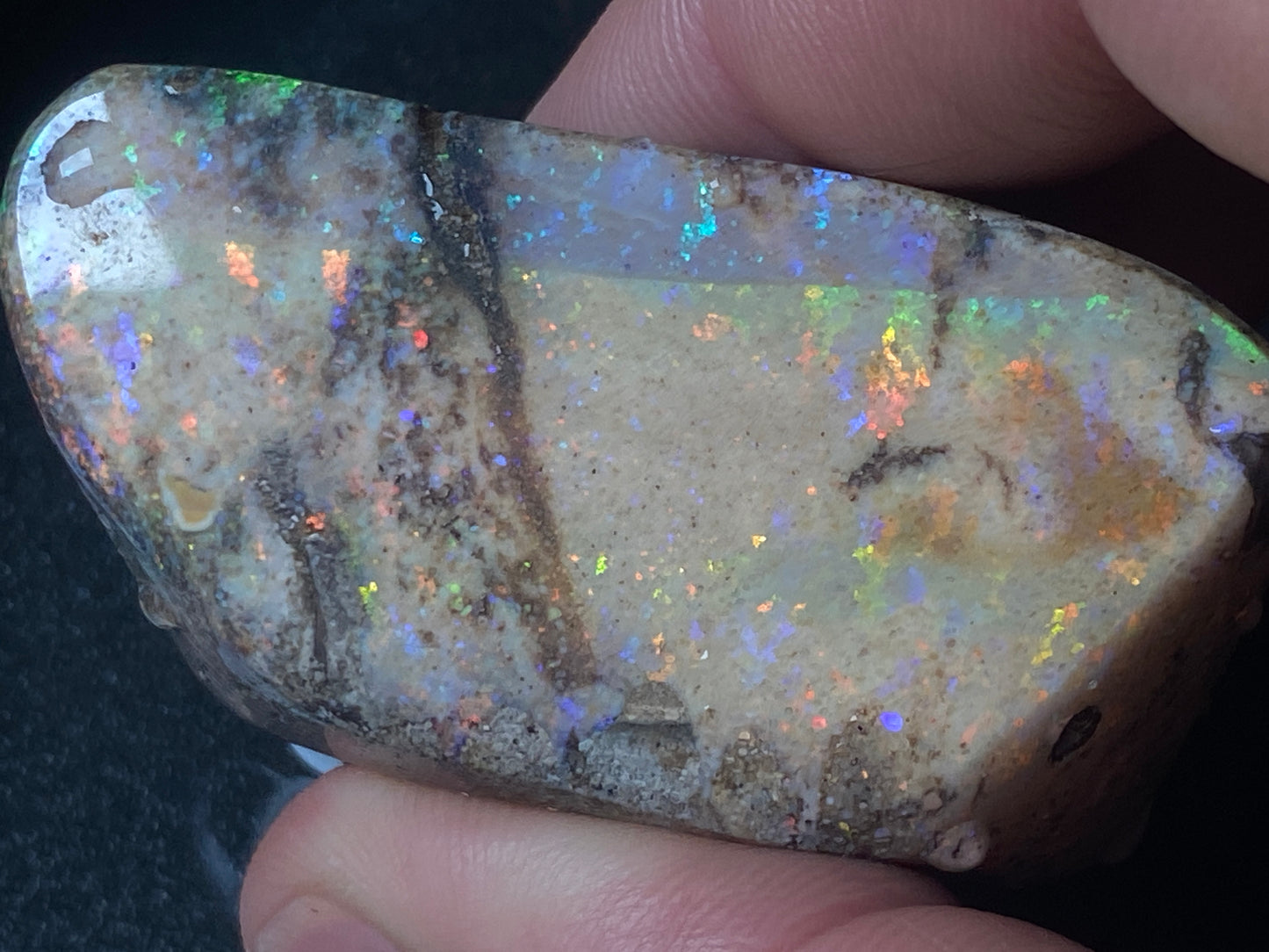 2oz Anadamooka Matrix Opal, Treated, Rough, Rub, Stunning Big Stone