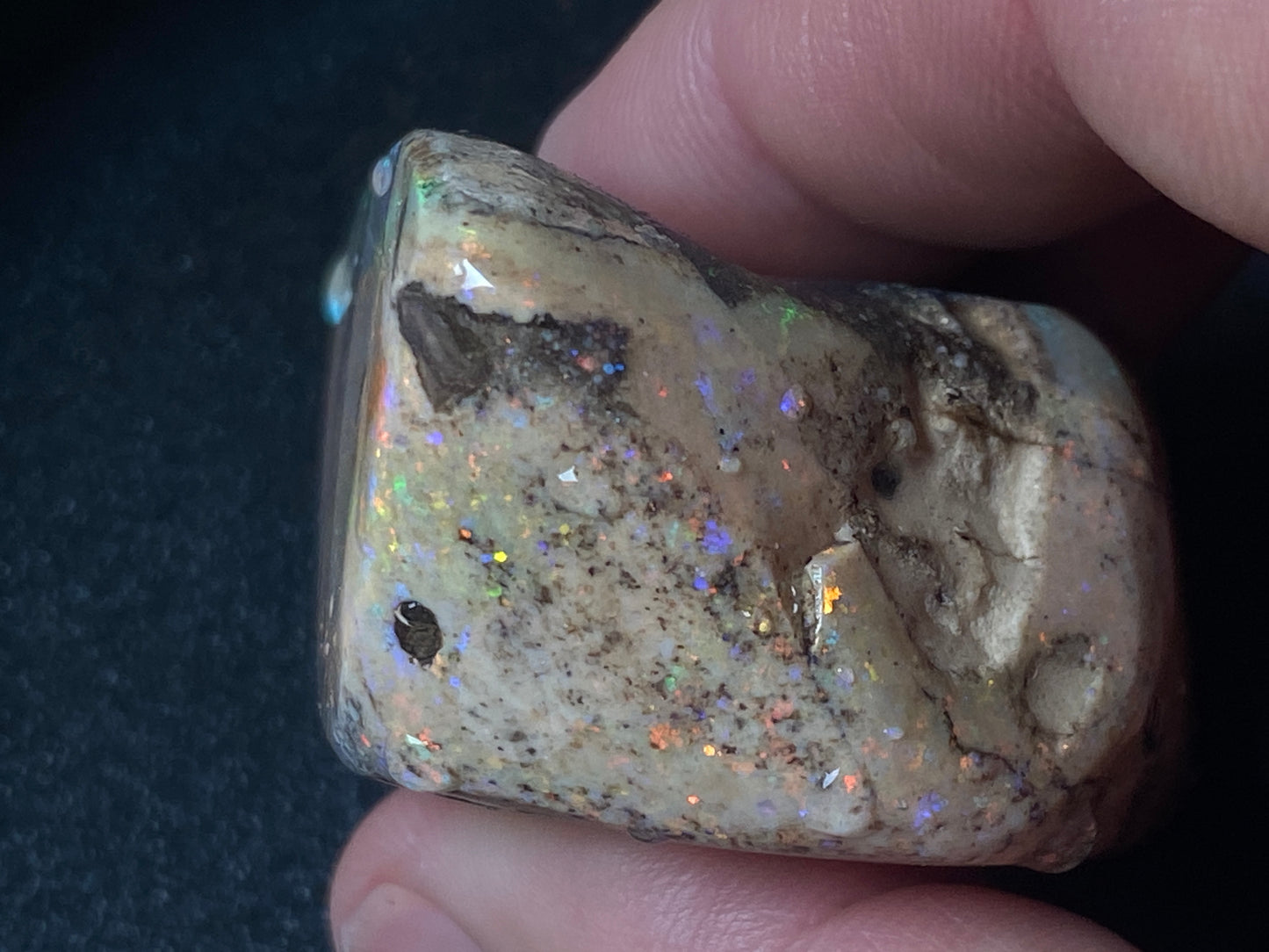 2oz Anadamooka Matrix Opal, Treated, Rough, Rub, Stunning Big Stone