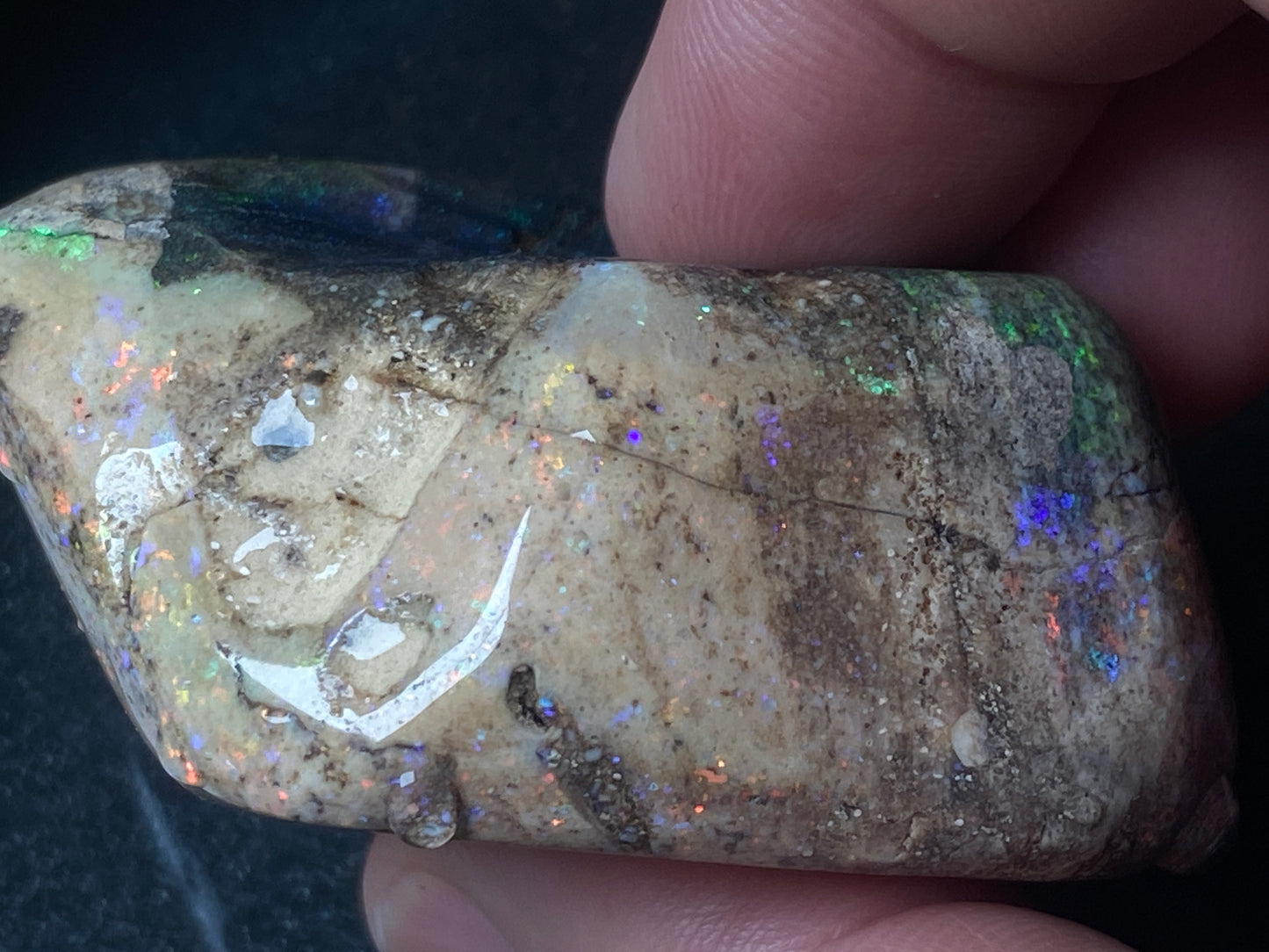 2oz Anadamooka Matrix Opal, Treated, Rough, Rub, Stunning Big Stone