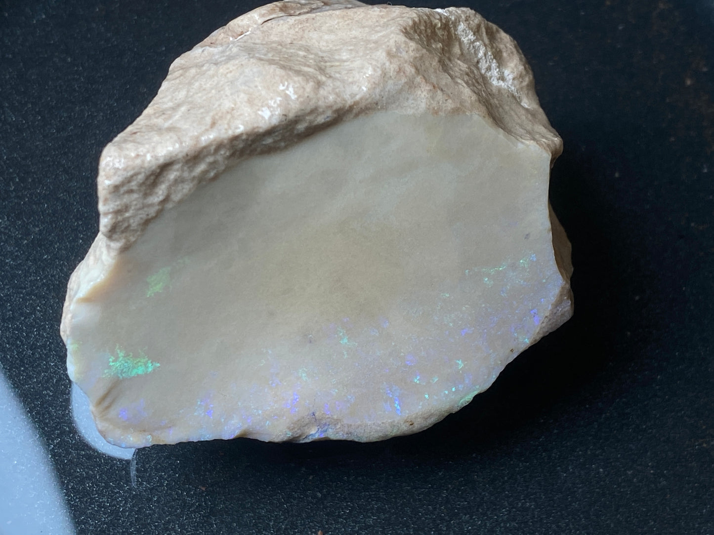 4.75oz Andamooka Matrix Opal, In The Rough, Huge Stone Full Of Colours