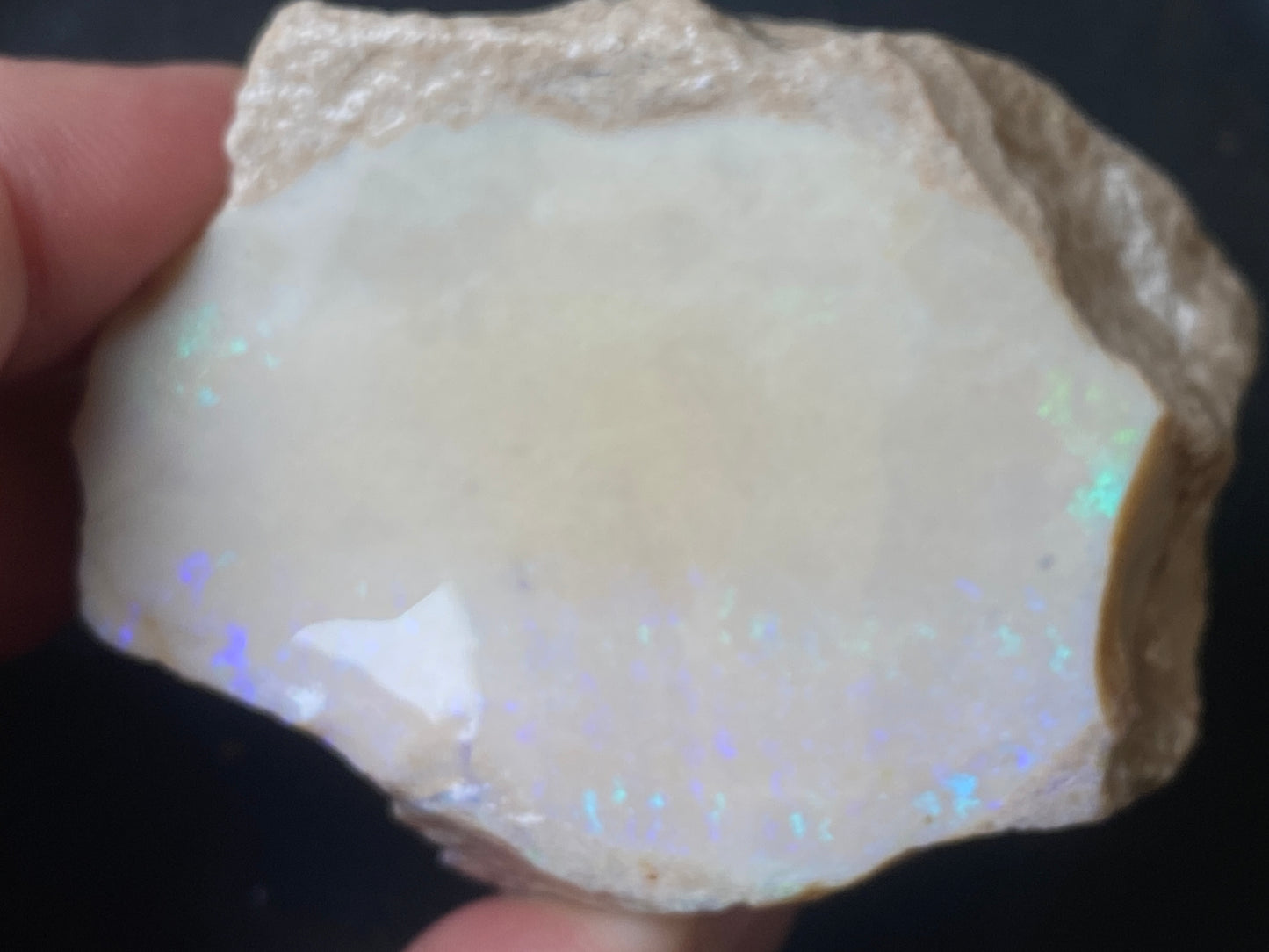 4.75oz Andamooka Matrix Opal, In The Rough, Huge Stone Full Of Colours