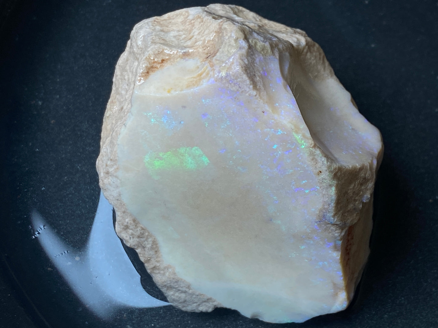 4.75oz Andamooka Matrix Opal, In The Rough, Huge Stone Full Of Colours