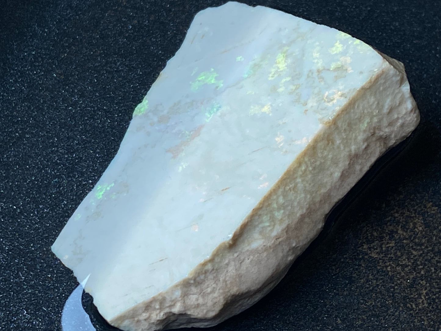 0.8oz Andamooka Matrix Opal, In The Rough, Very Bright Greens