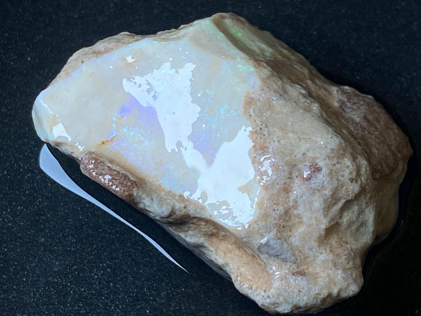 2.9oz, Andamooka Matrix Opal, In The Rough, Huge Stone With Amazing Colours