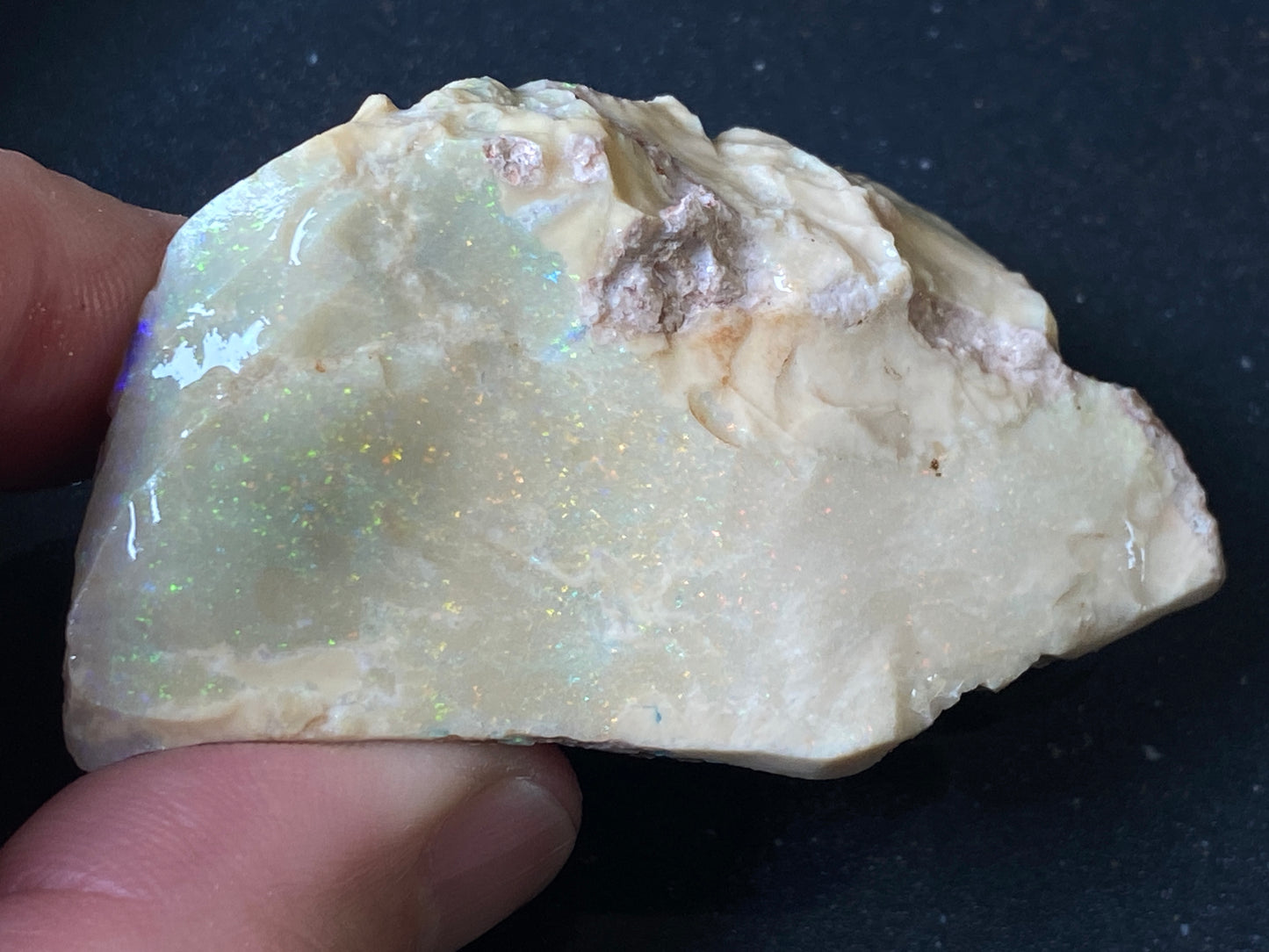 2.9oz, Andamooka Matrix Opal, In The Rough, Huge Stone With Amazing Colours