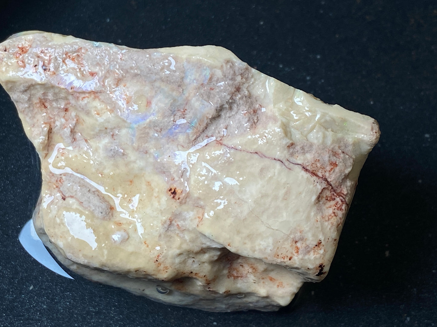 2.9oz, Andamooka Matrix Opal, In The Rough, Huge Stone With Amazing Colours