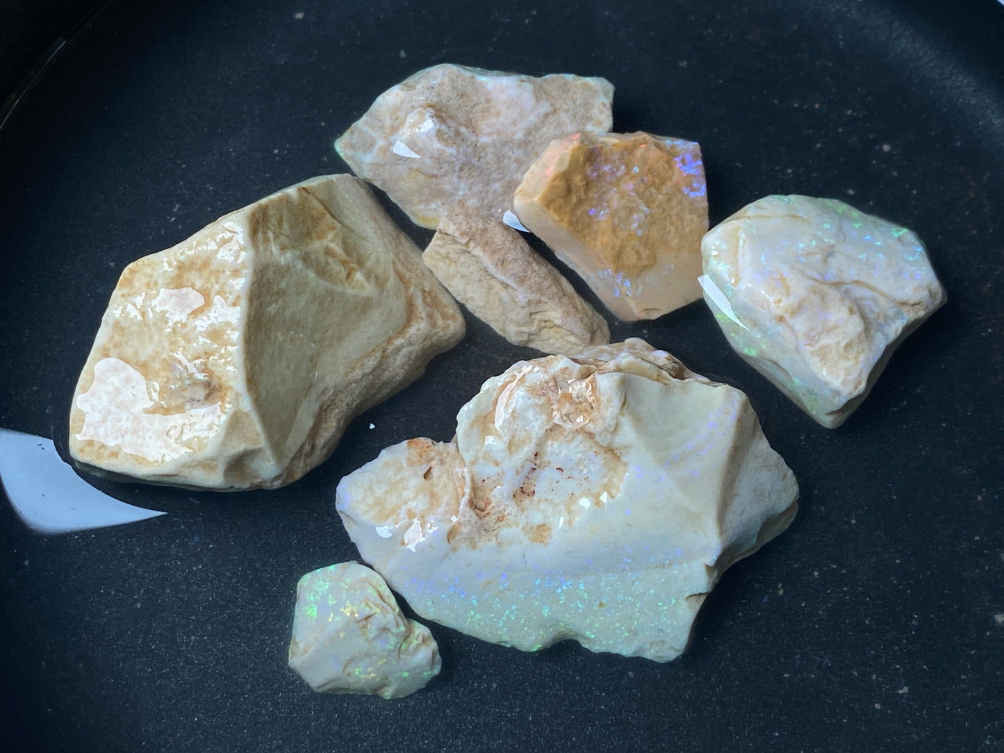 2.4oz Andamooka Matrix Opal Parcel , In The Rough, Great Colours