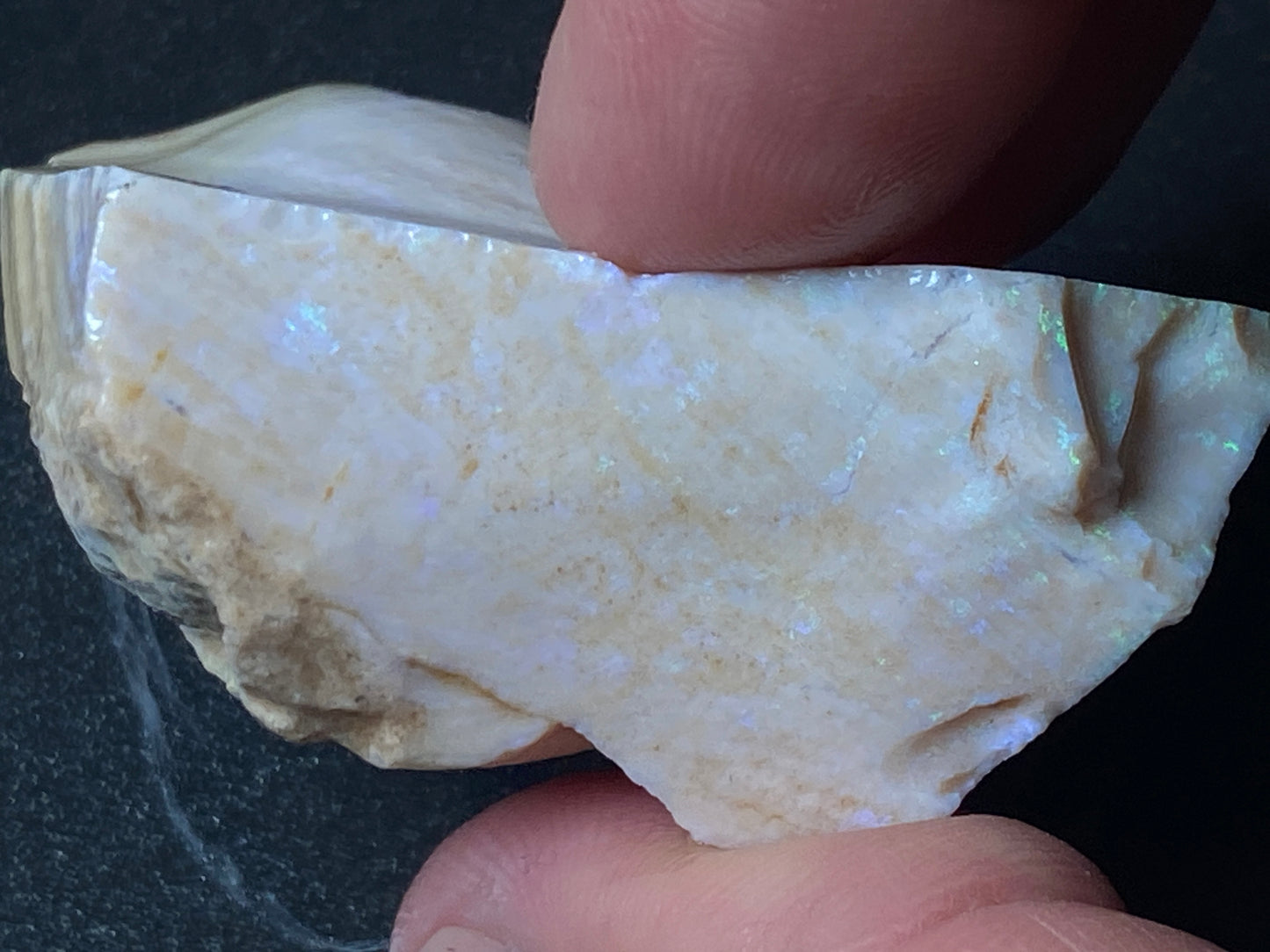 1.3oz Andamooka Matrix Opal Stone, In The Rough, Showing Colour,